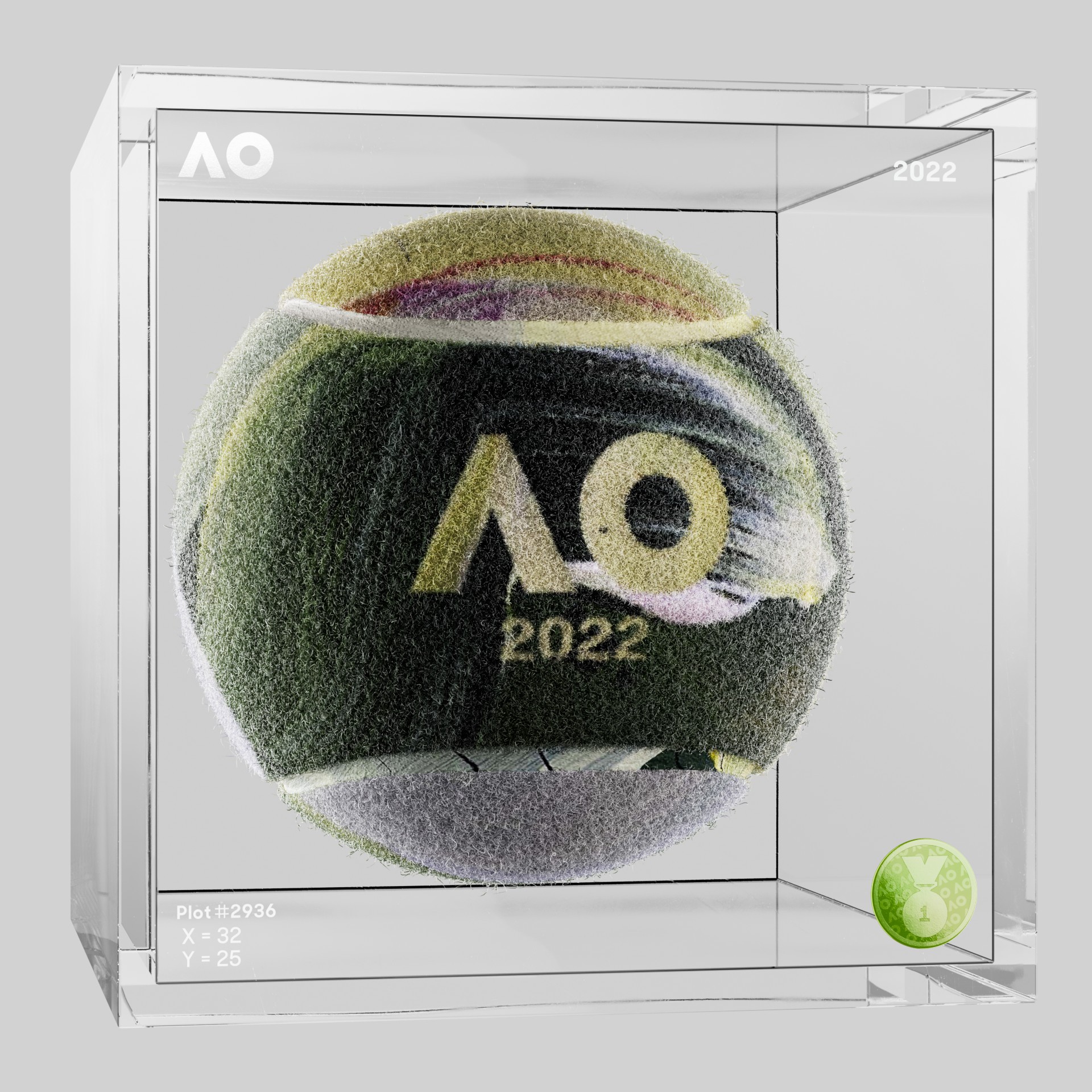 The Australian Open - The Australian Open Art Ball - AO Art Ball #1085 - NFT # 1085