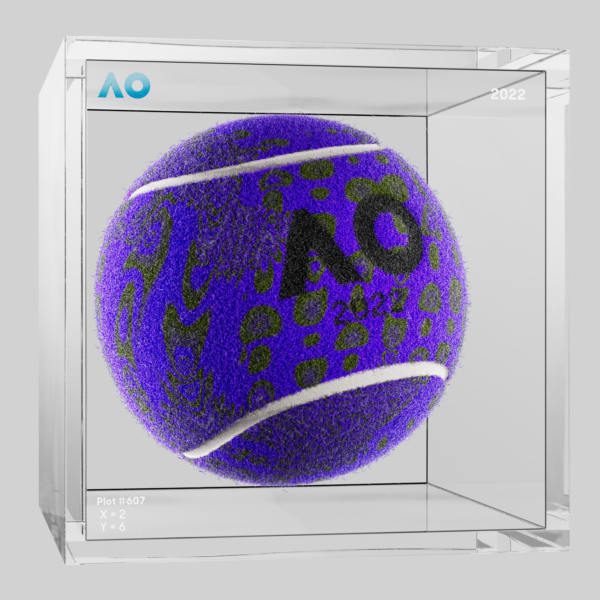 The Australian Open - The Australian Open Art Ball - AO Art Ball #1086 - NFT # 1086