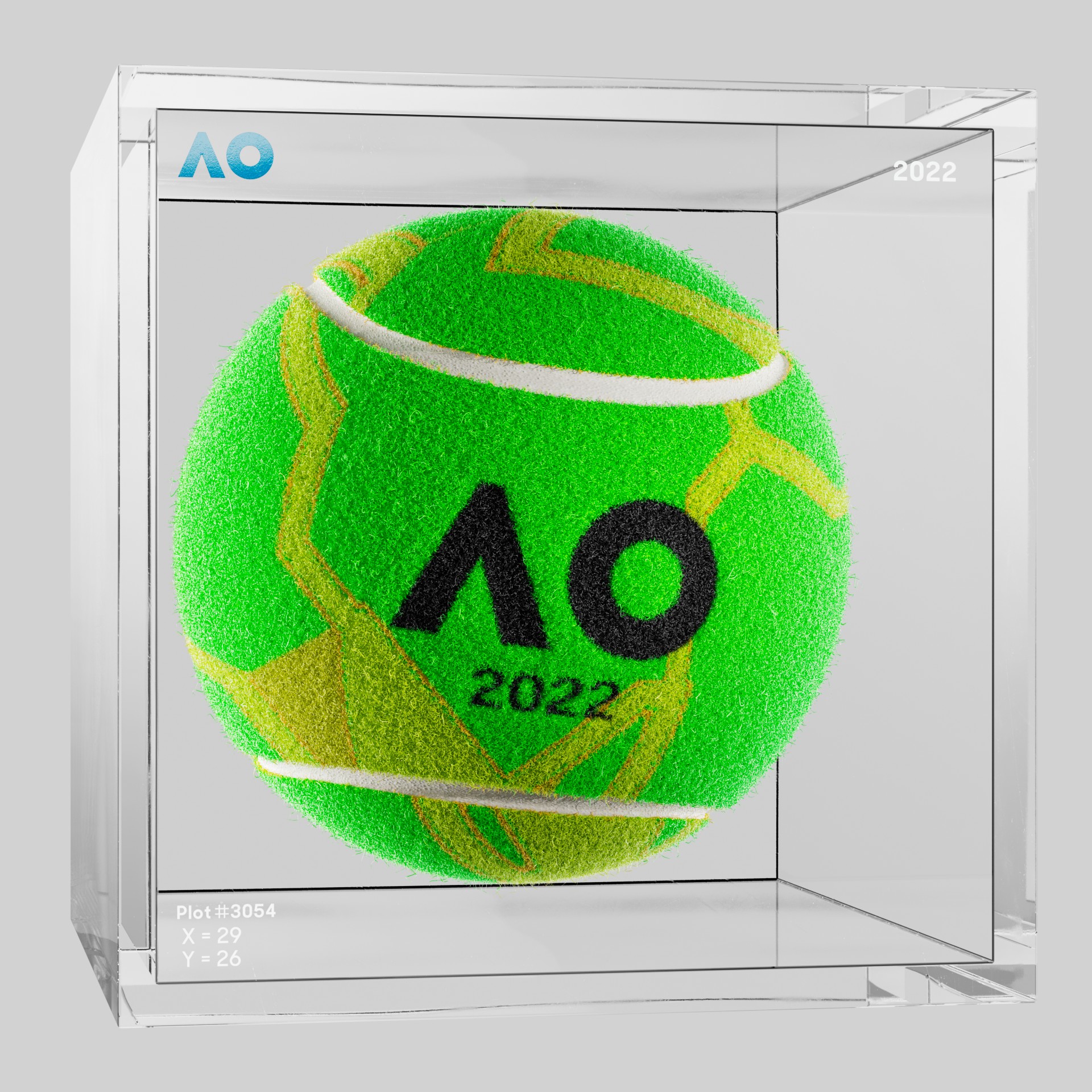The Australian Open - The Australian Open Art Ball - AO Art Ball #1089 - NFT # 1089