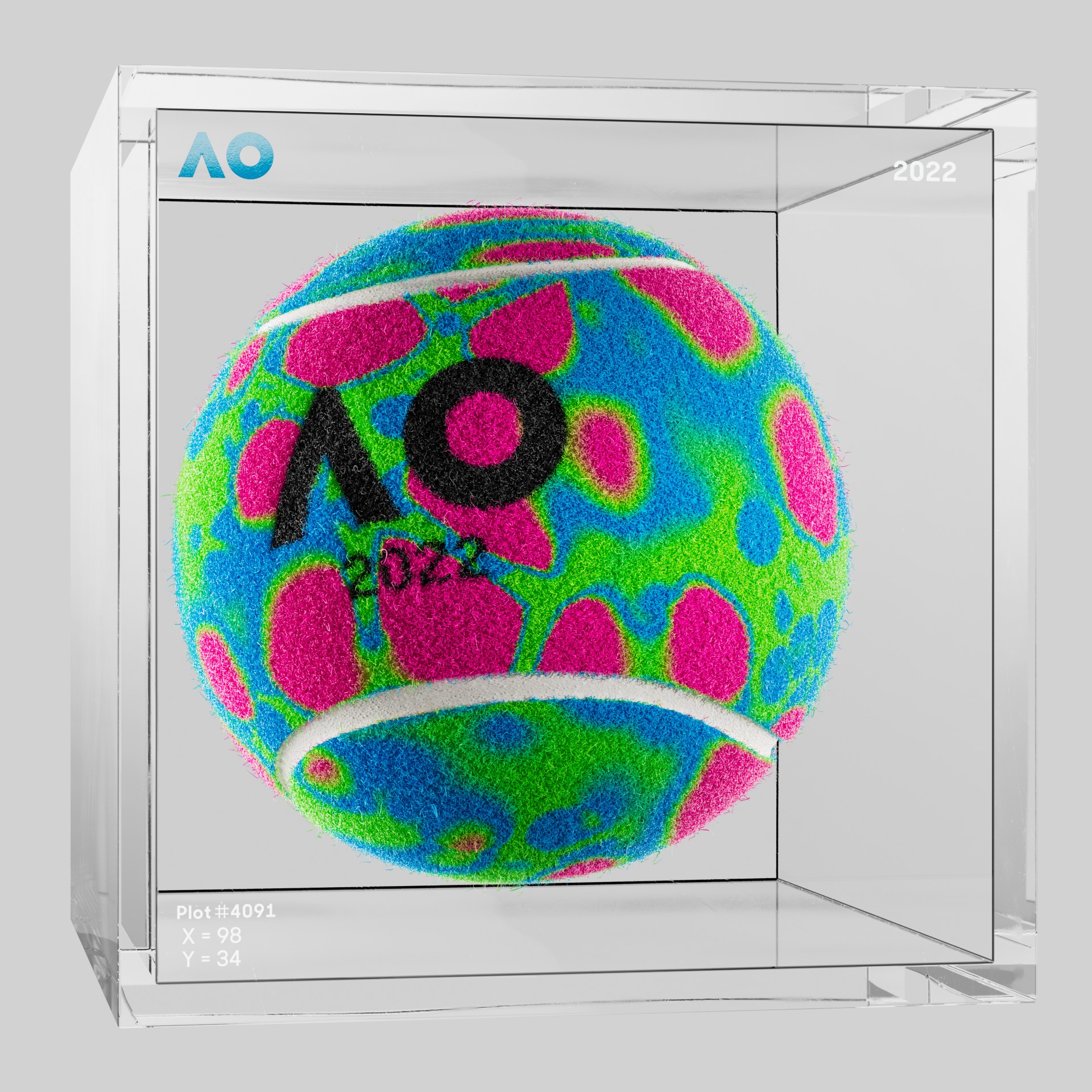 The Australian Open - The Australian Open Art Ball - AO Art Ball #109 - NFT # 109