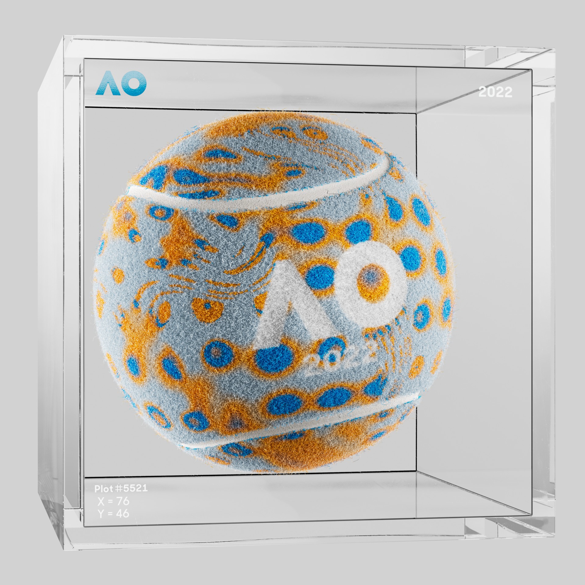 The Australian Open - The Australian Open Art Ball - AO Art Ball #1090 - NFT # 1090