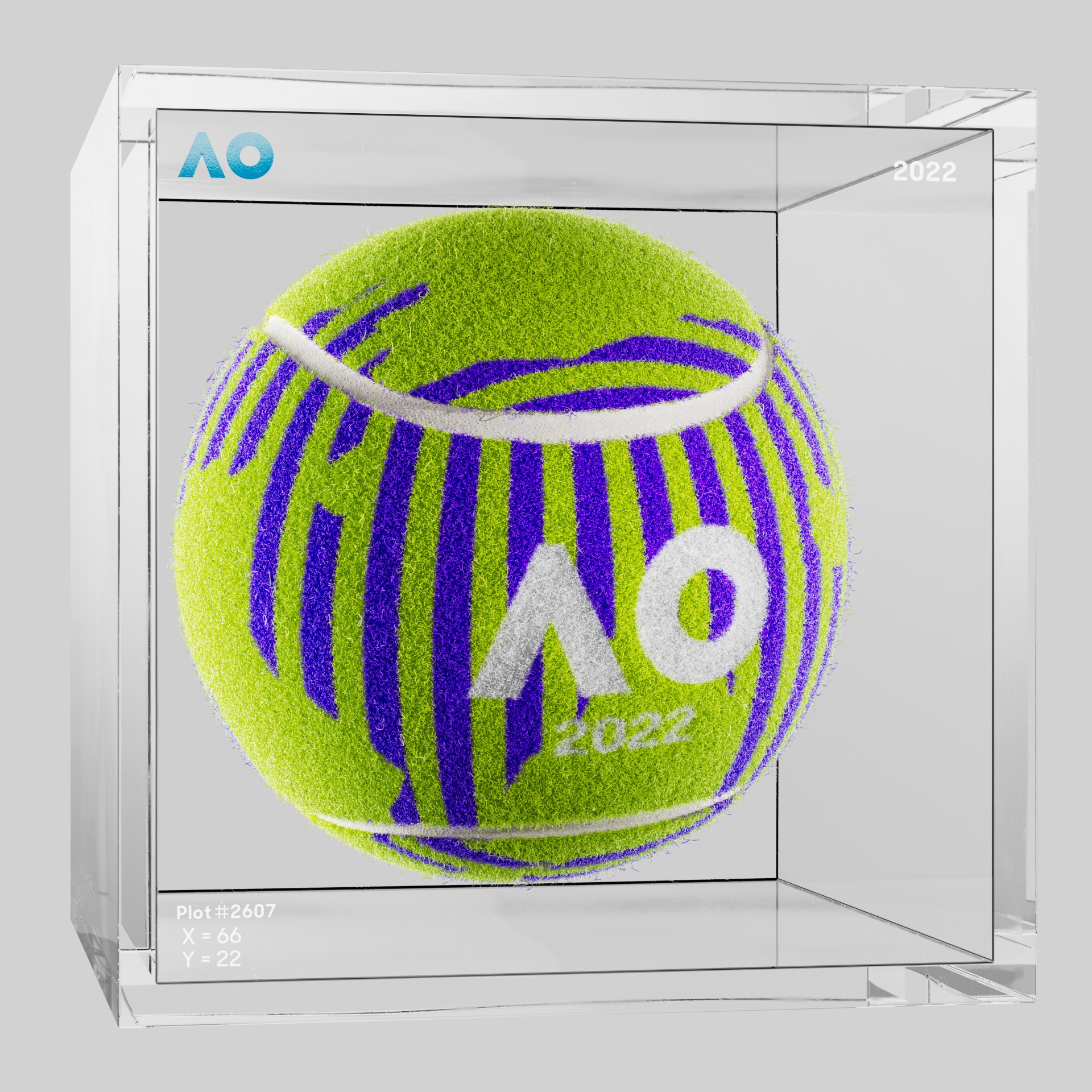 The Australian Open - The Australian Open Art Ball - AO Art Ball #1095 - NFT # 1095