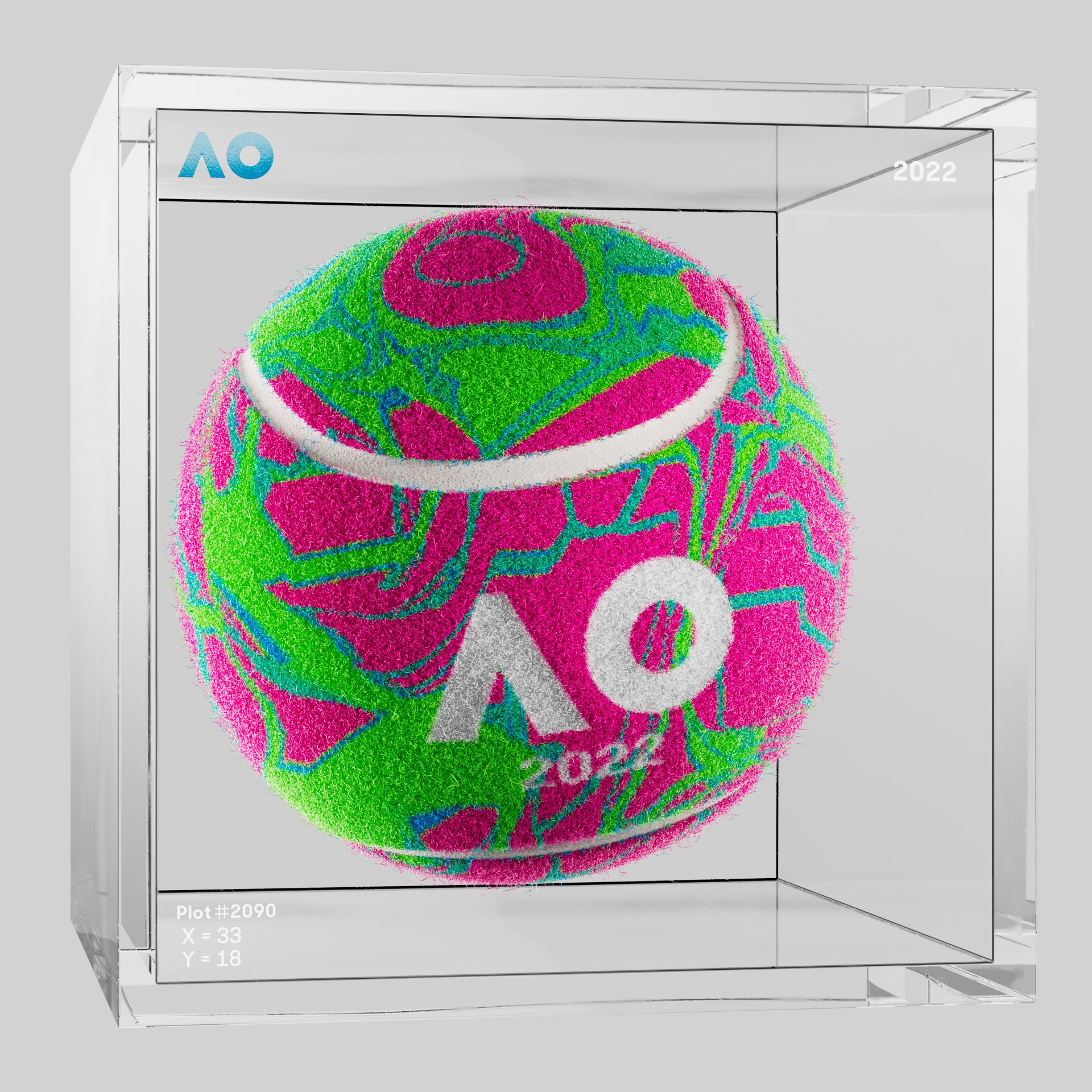 The Australian Open - The Australian Open Art Ball - AO Art Ball #11 - NFT # 11