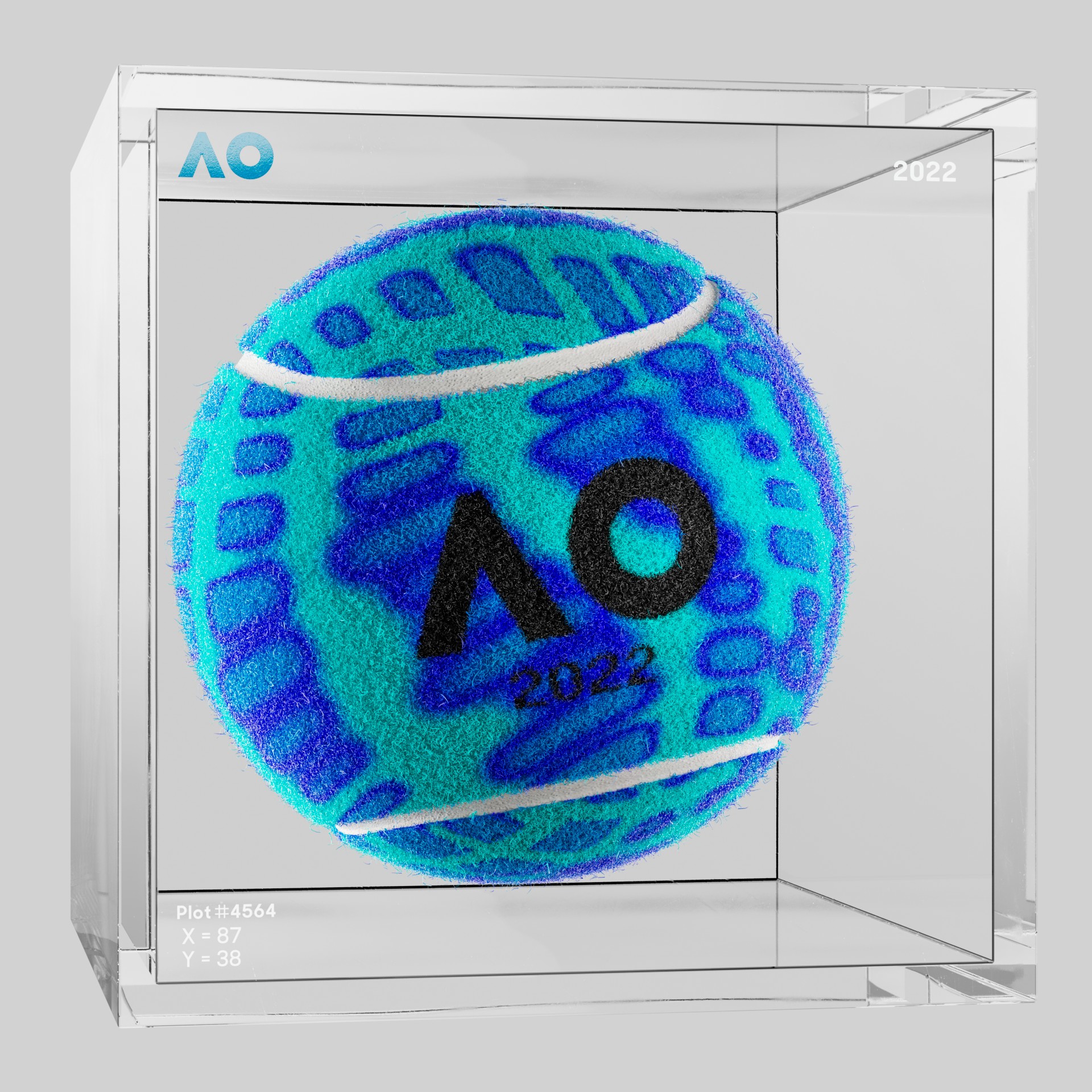 The Australian Open - The Australian Open Art Ball - AO Art Ball #1103 - NFT # 1103