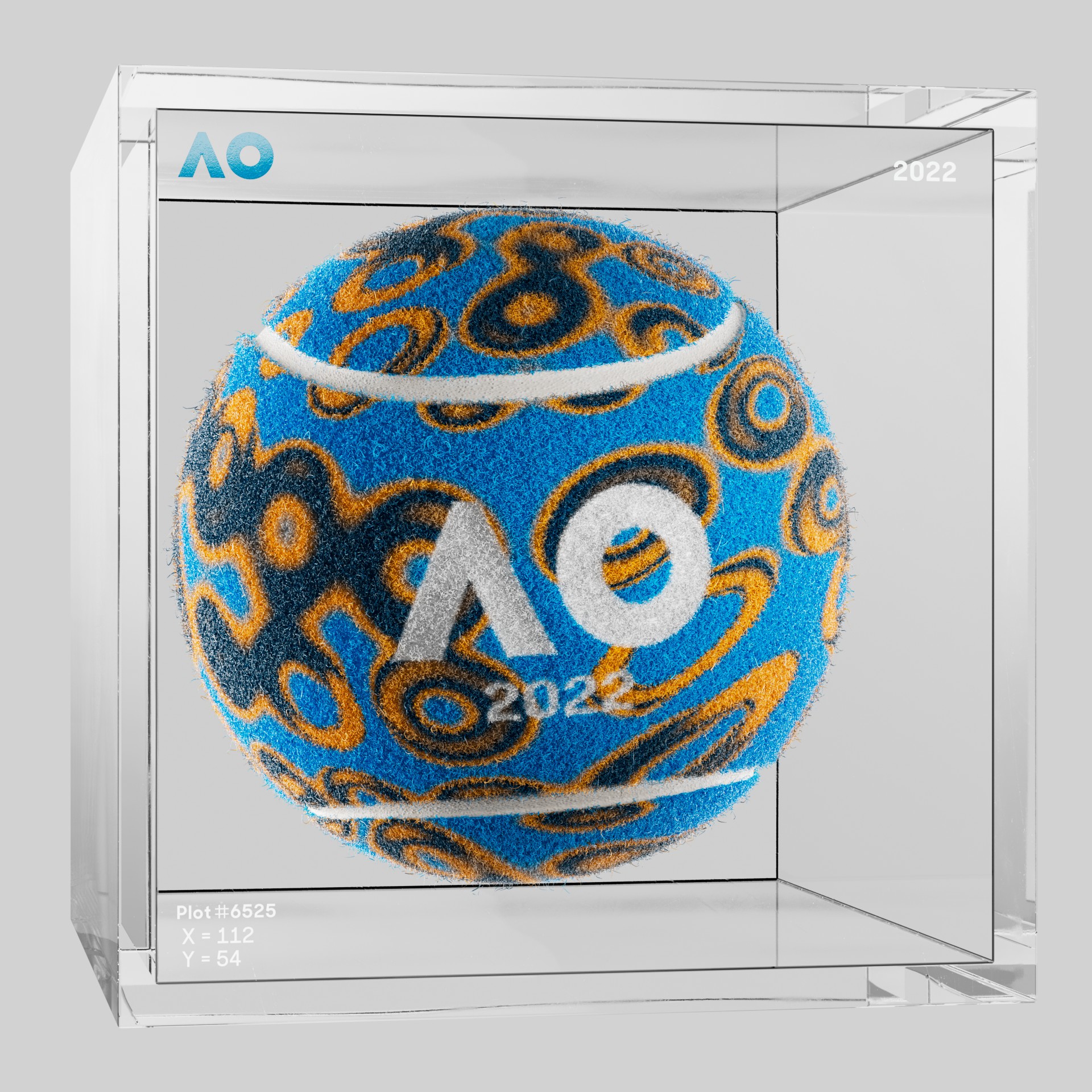 The Australian Open - The Australian Open Art Ball - AO Art Ball #1106 - NFT # 1106