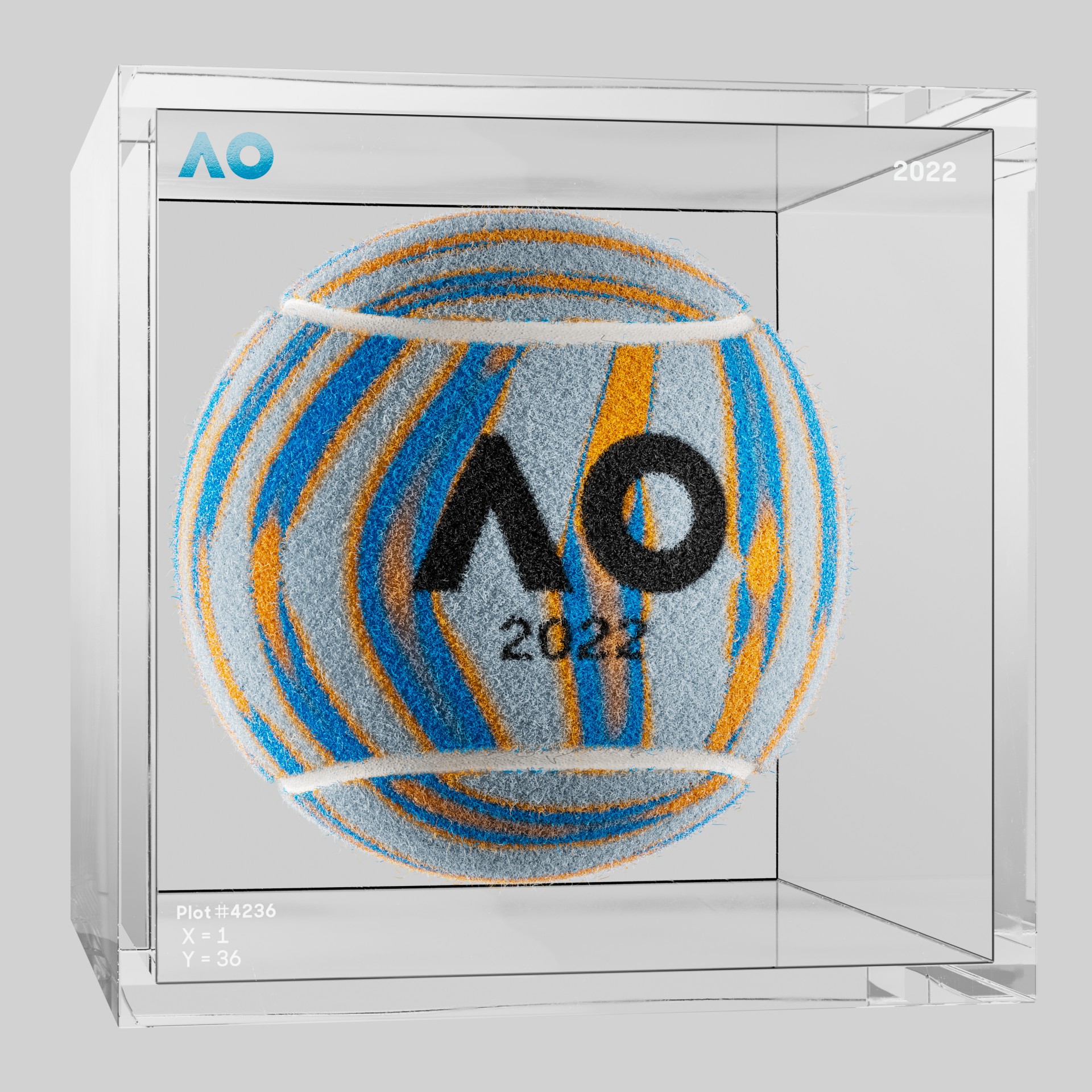 The Australian Open - The Australian Open Art Ball - AO Art Ball #1107 - NFT # 1107