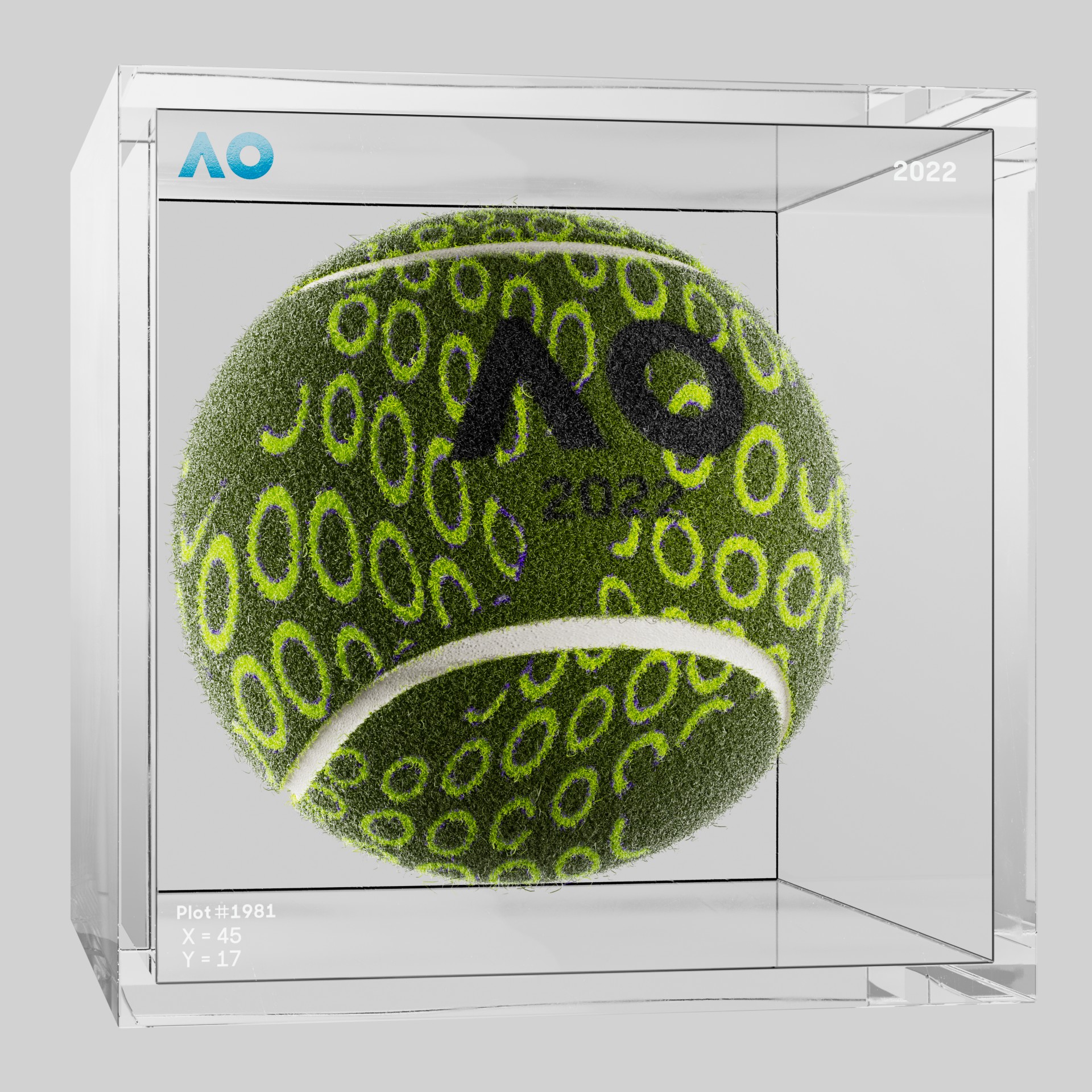 The Australian Open - The Australian Open Art Ball - AO Art Ball #1108 - NFT # 1108