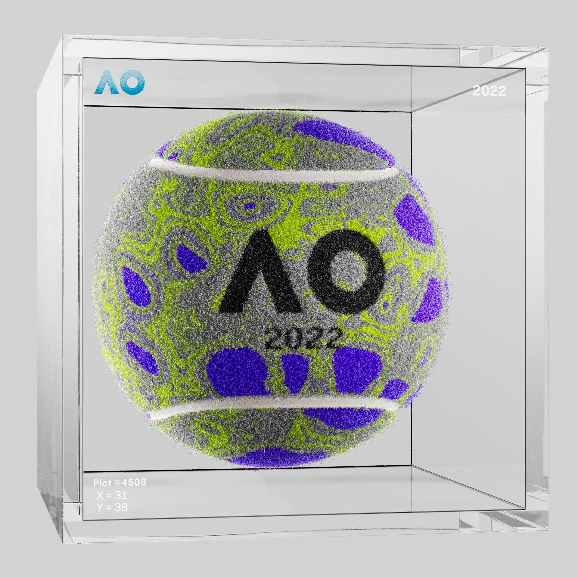 The Australian Open - The Australian Open Art Ball - AO Art Ball #111 - NFT # 111