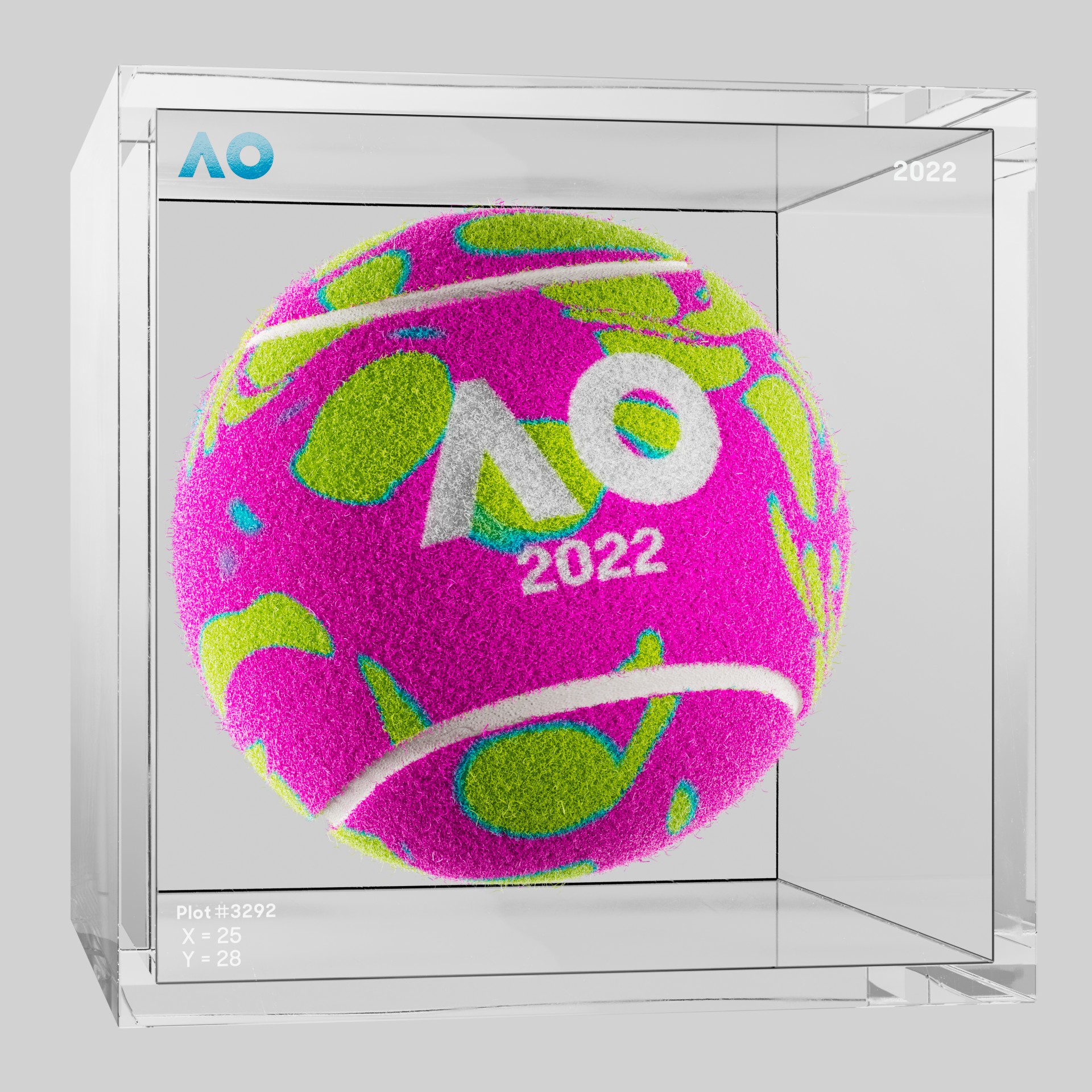 The Australian Open - The Australian Open Art Ball - AO Art Ball #1113 - NFT # 1113