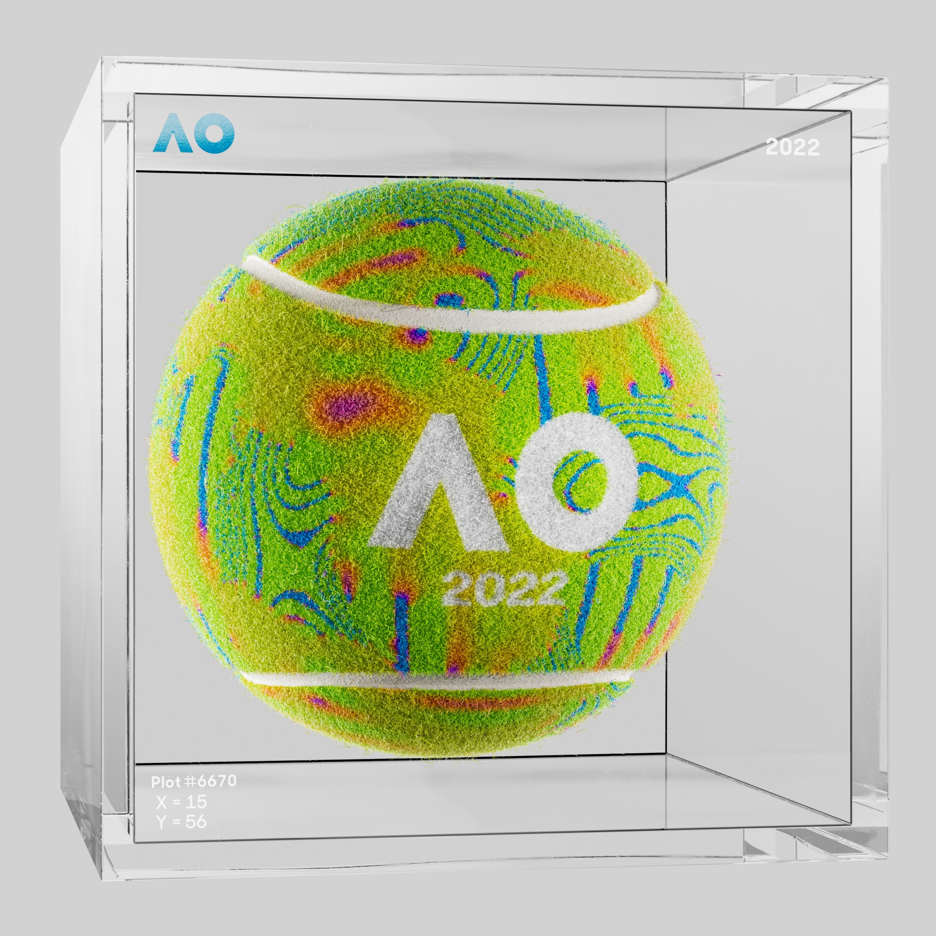 The Australian Open - The Australian Open Art Ball - AO Art Ball #1116 - NFT # 1116