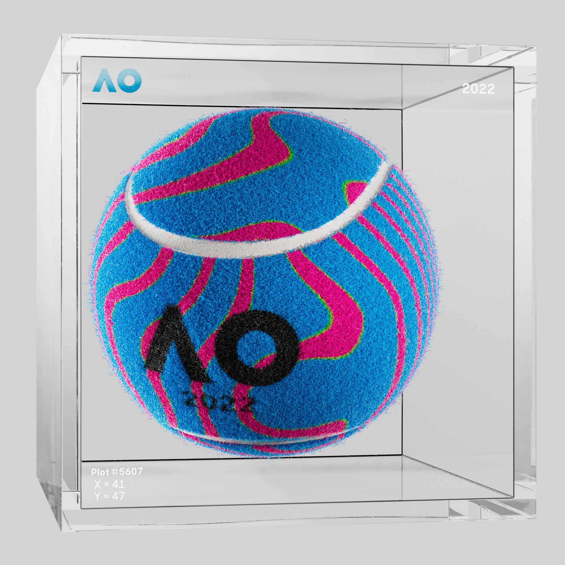 The Australian Open - The Australian Open Art Ball - AO Art Ball #1117 - NFT # 1117