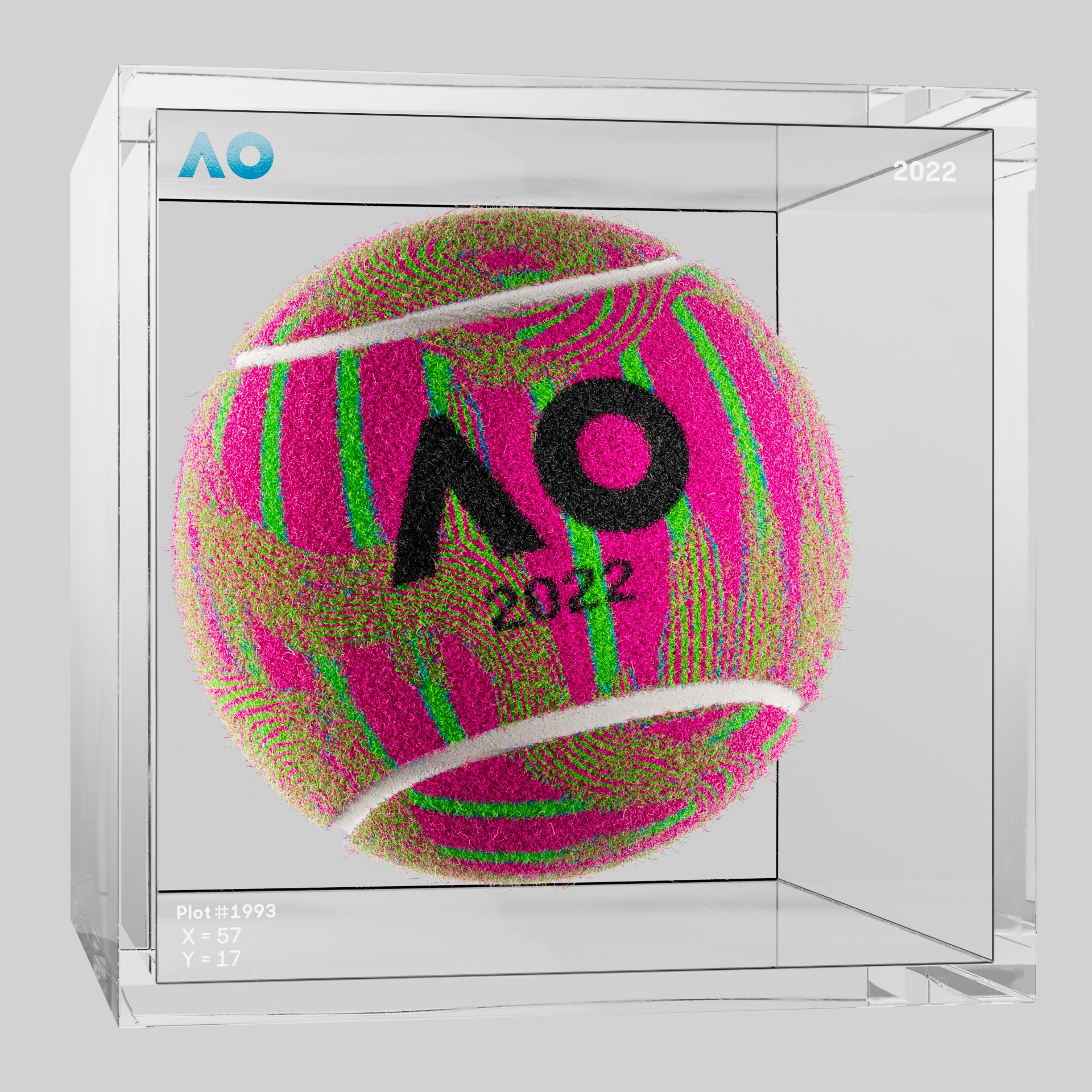 The Australian Open - The Australian Open Art Ball - AO Art Ball #112 - NFT # 112