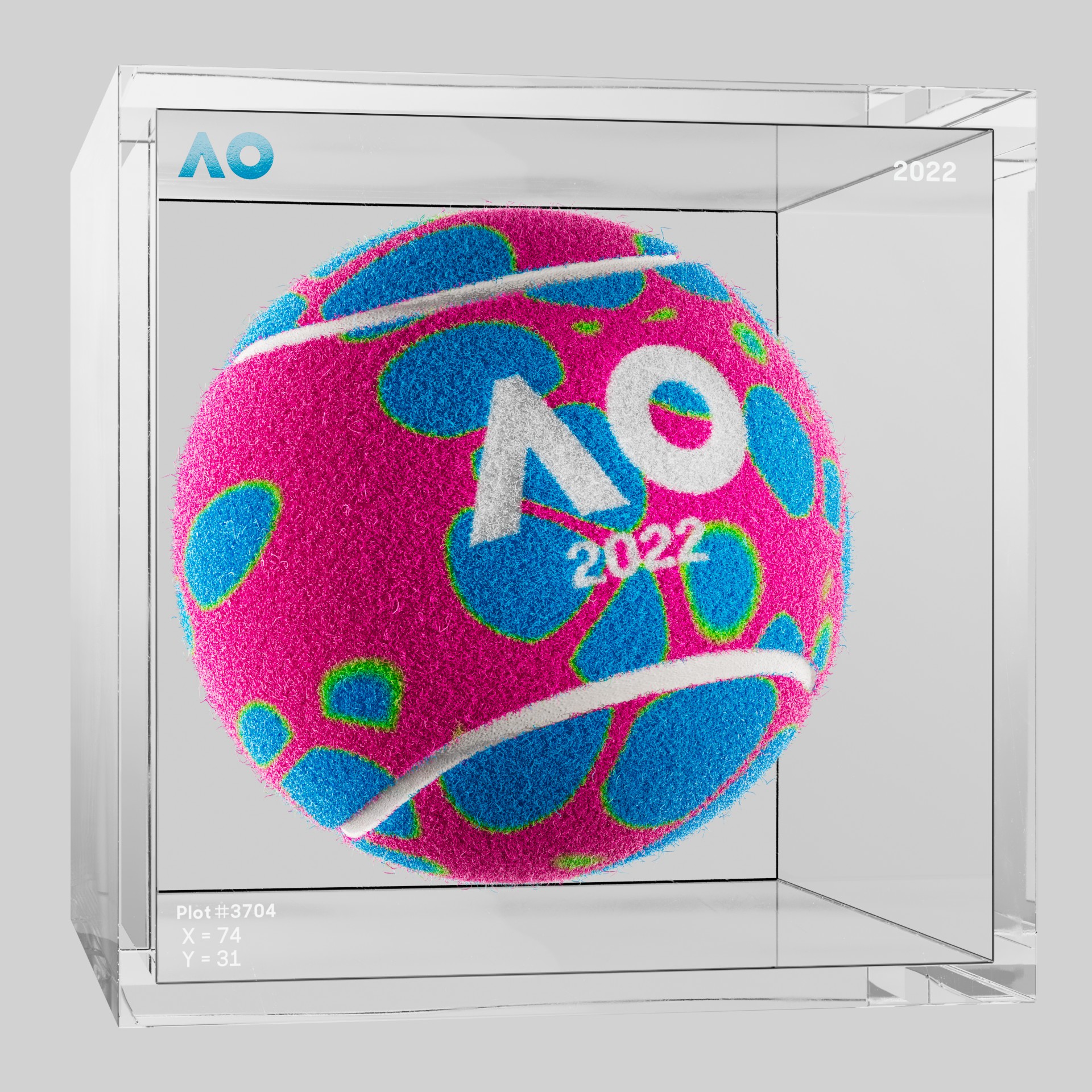 The Australian Open - The Australian Open Art Ball - AO Art Ball #1120 - NFT # 1120