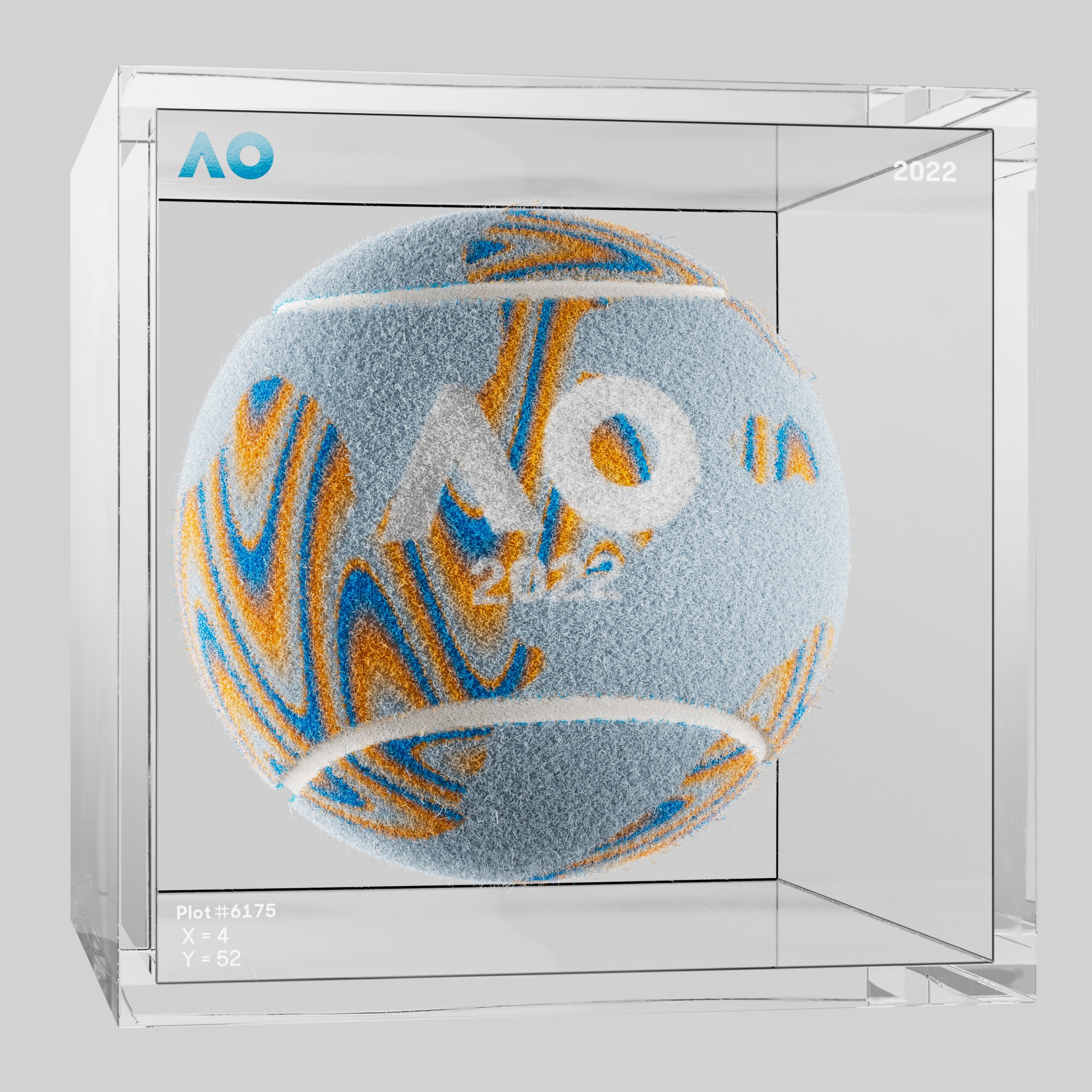 The Australian Open - The Australian Open Art Ball - AO Art Ball #1123 - NFT # 1123