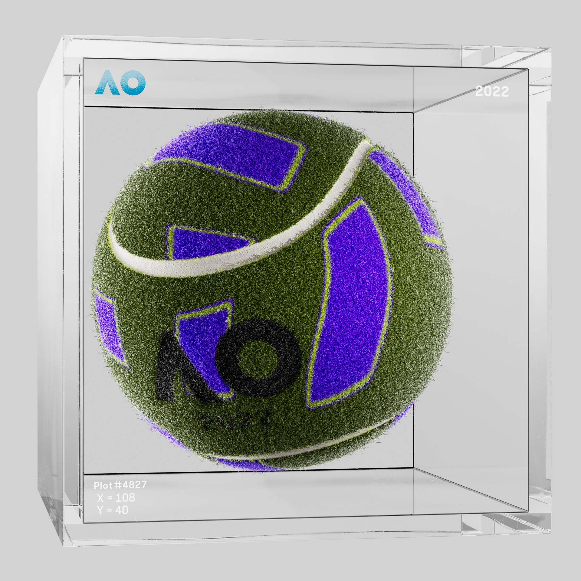 The Australian Open - The Australian Open Art Ball - AO Art Ball #1125 - NFT # 1125