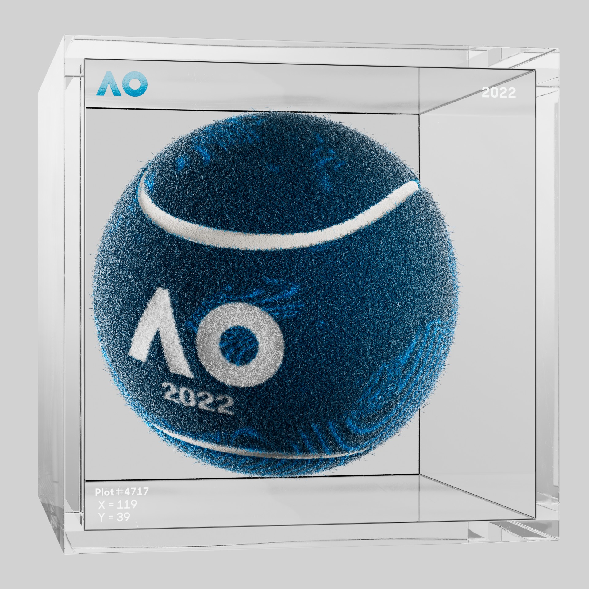 The Australian Open - The Australian Open Art Ball - AO Art Ball #1127 - NFT # 1127