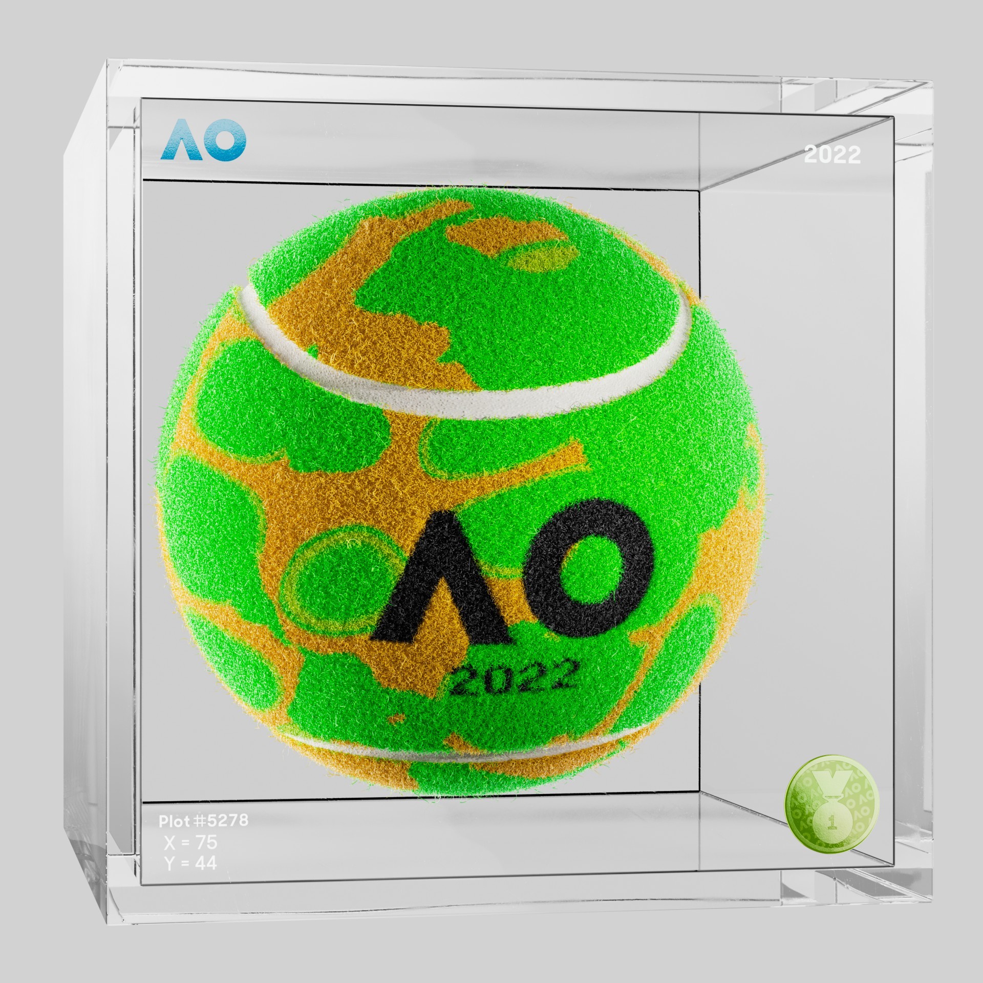 The Australian Open - The Australian Open Art Ball - AO Art Ball #113 - NFT # 113