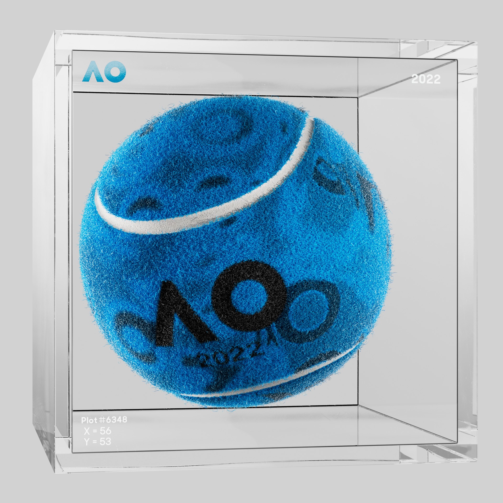 The Australian Open - The Australian Open Art Ball - AO Art Ball #1131 - NFT # 1131