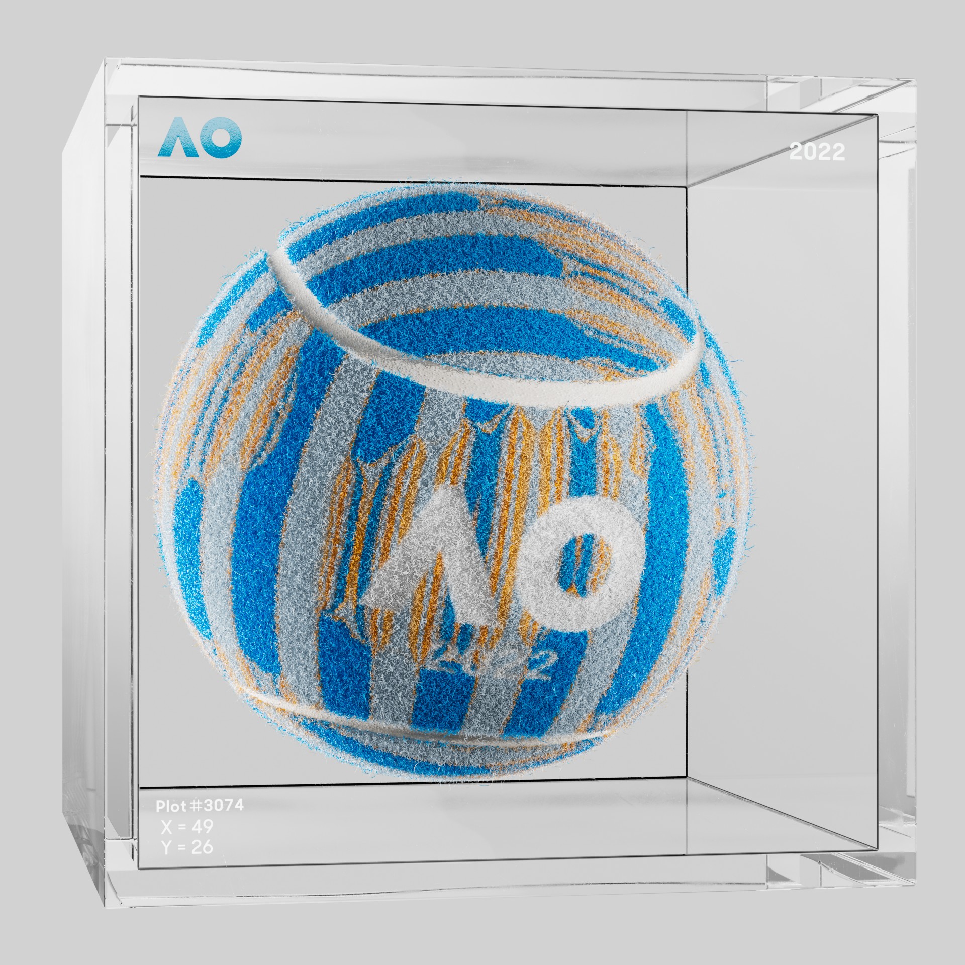 The Australian Open - The Australian Open Art Ball - AO Art Ball #1133 - NFT # 1133