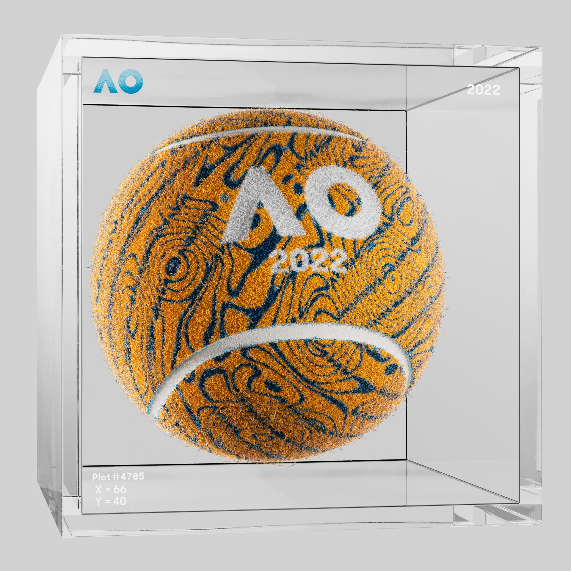 The Australian Open - The Australian Open Art Ball - AO Art Ball #1134 - NFT # 1134