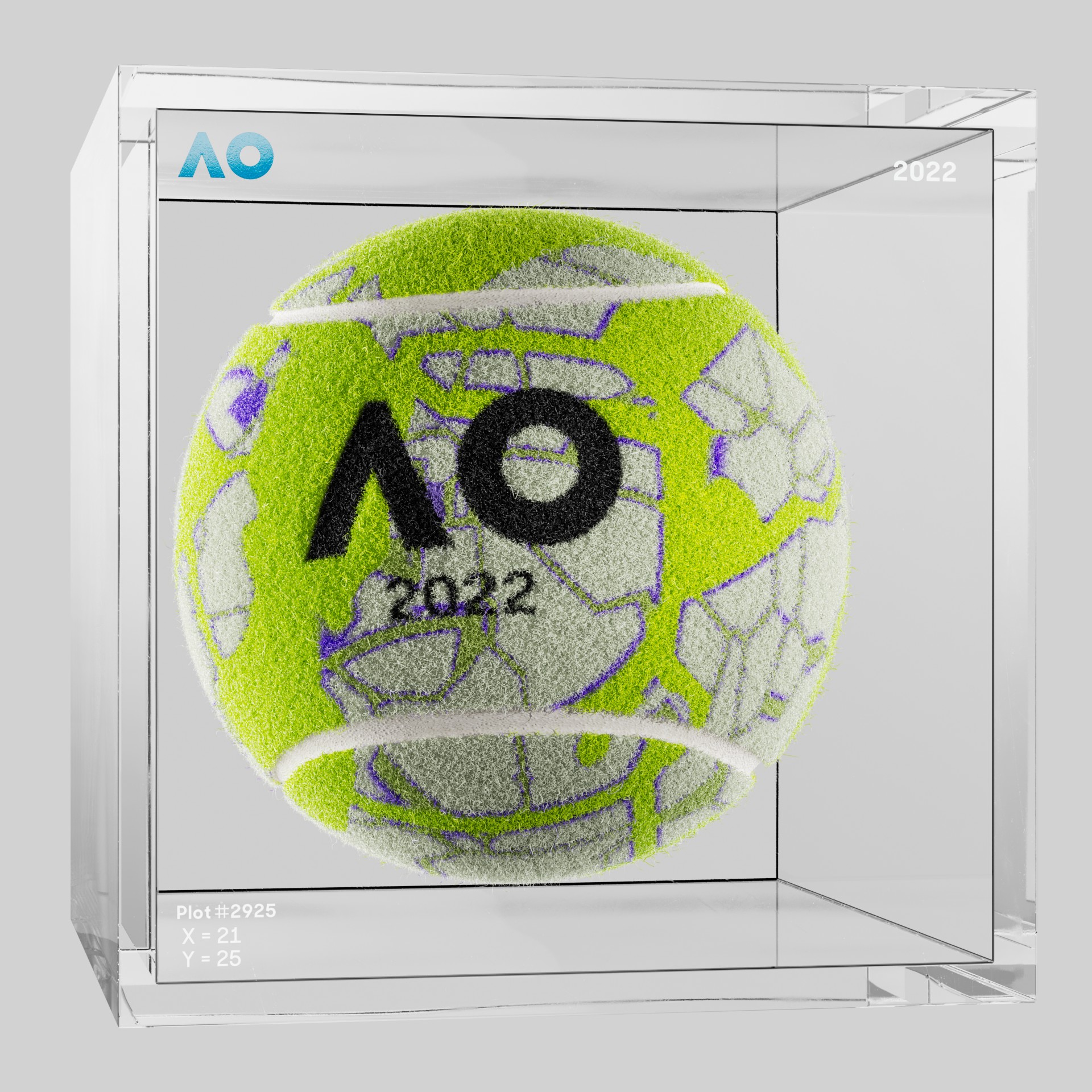 The Australian Open - The Australian Open Art Ball - AO Art Ball #1135 - NFT # 1135
