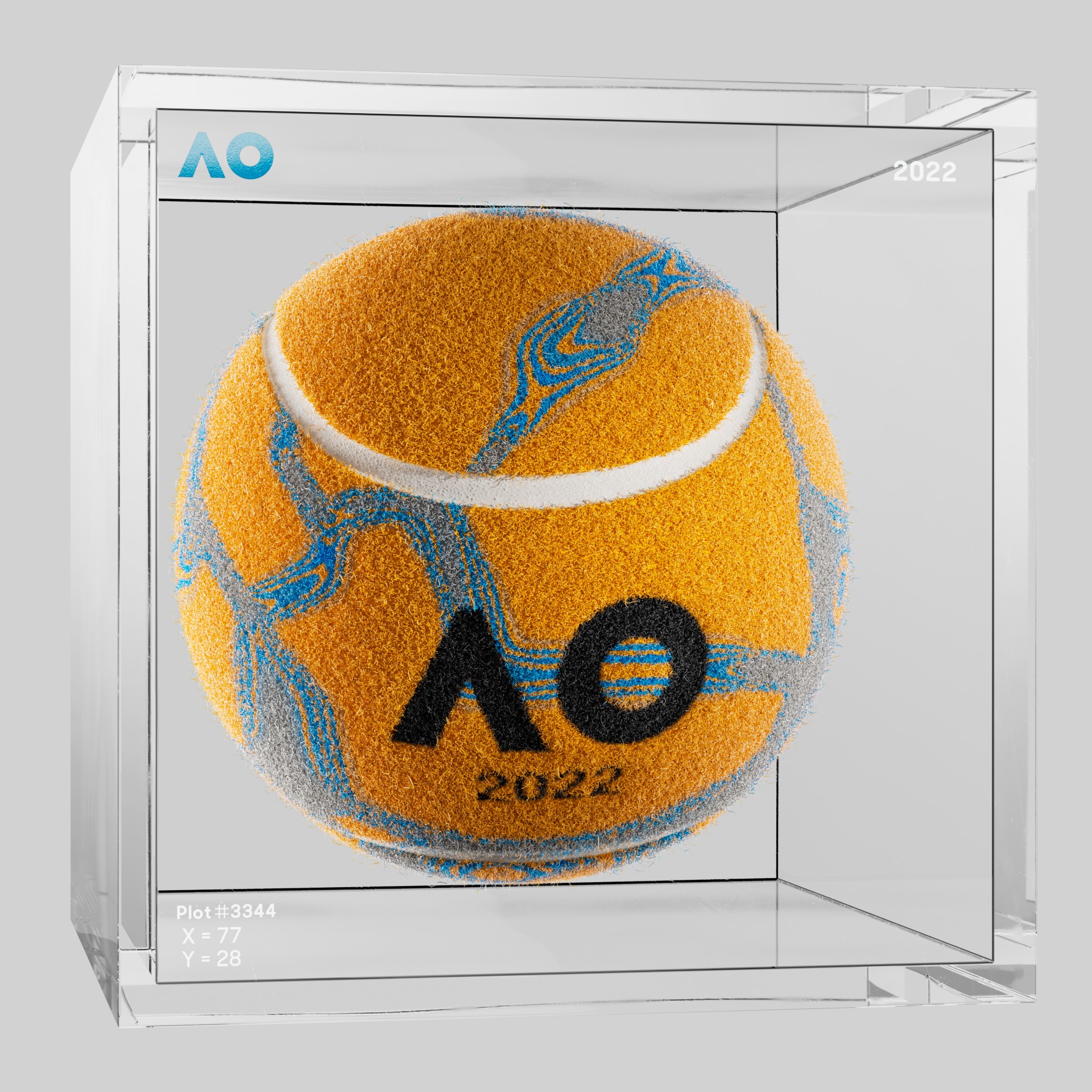 The Australian Open - The Australian Open Art Ball - AO Art Ball #1137 - NFT # 1137