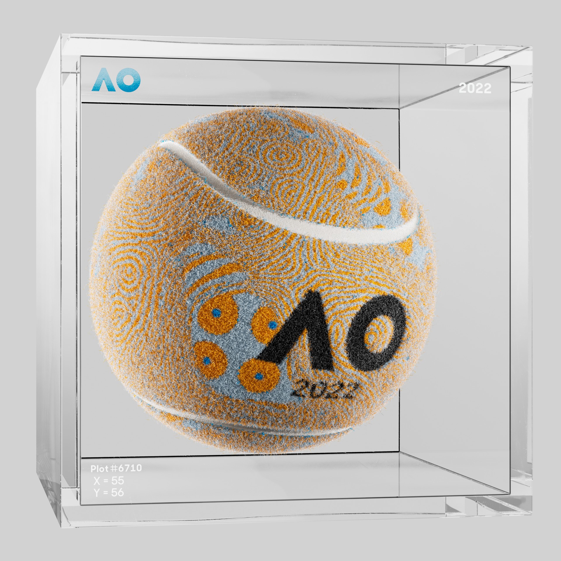 The Australian Open - The Australian Open Art Ball - AO Art Ball #114 - NFT # 114