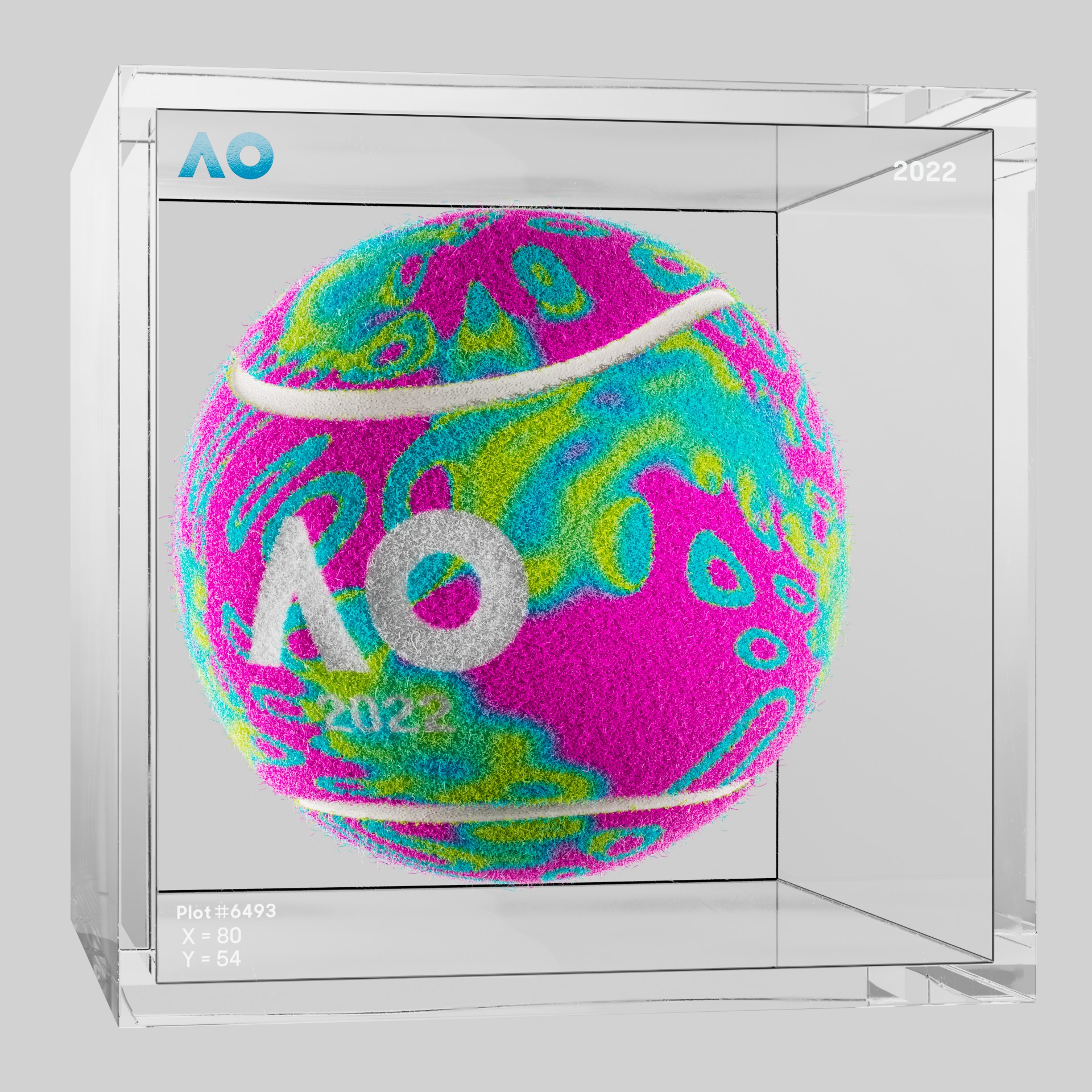 The Australian Open - The Australian Open Art Ball - AO Art Ball #1141 - NFT # 1141