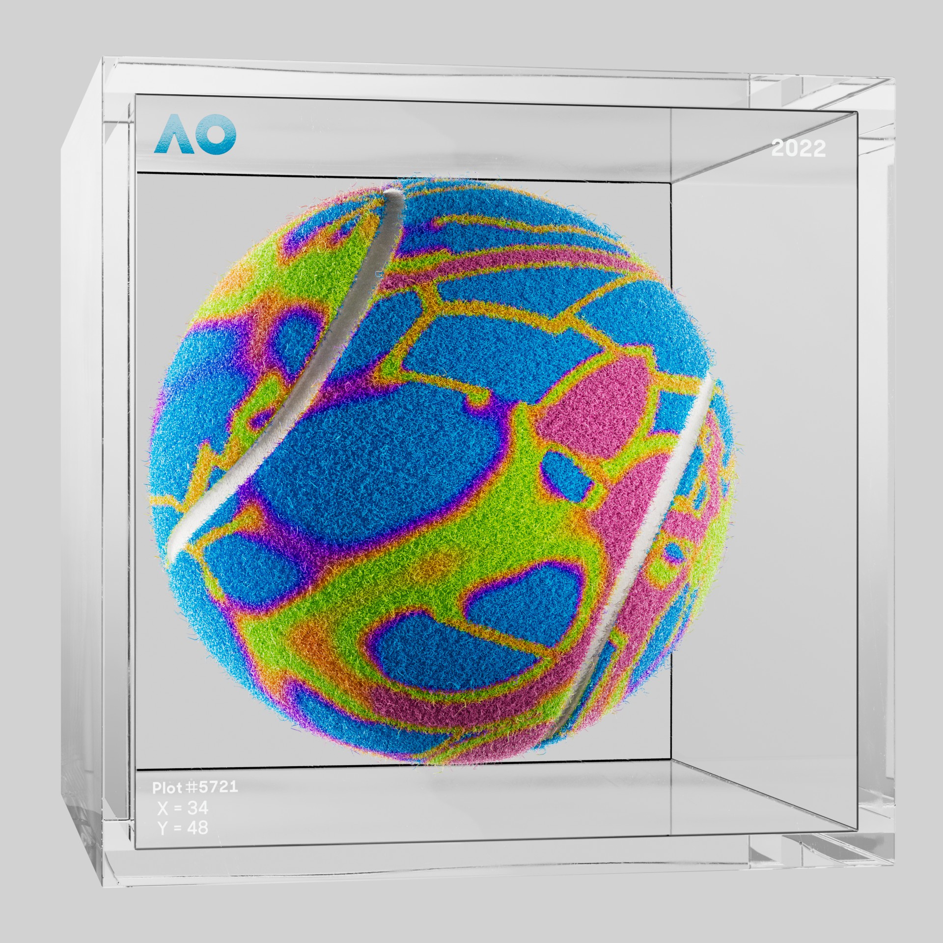 The Australian Open - The Australian Open Art Ball - AO Art Ball #1144 - NFT # 1144