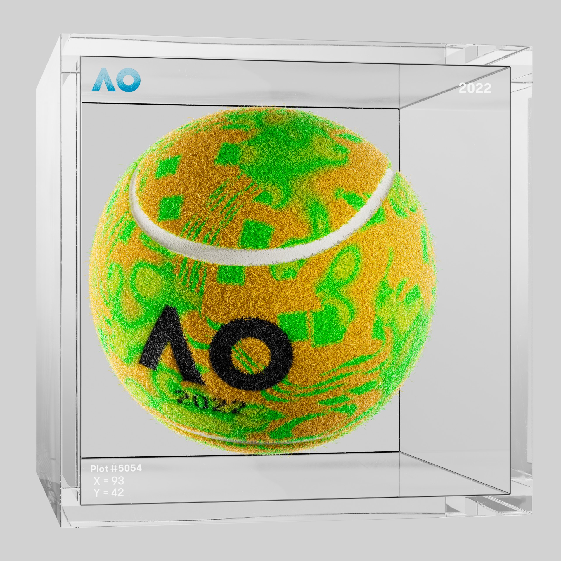 The Australian Open - The Australian Open Art Ball - AO Art Ball #1147 - NFT # 1147