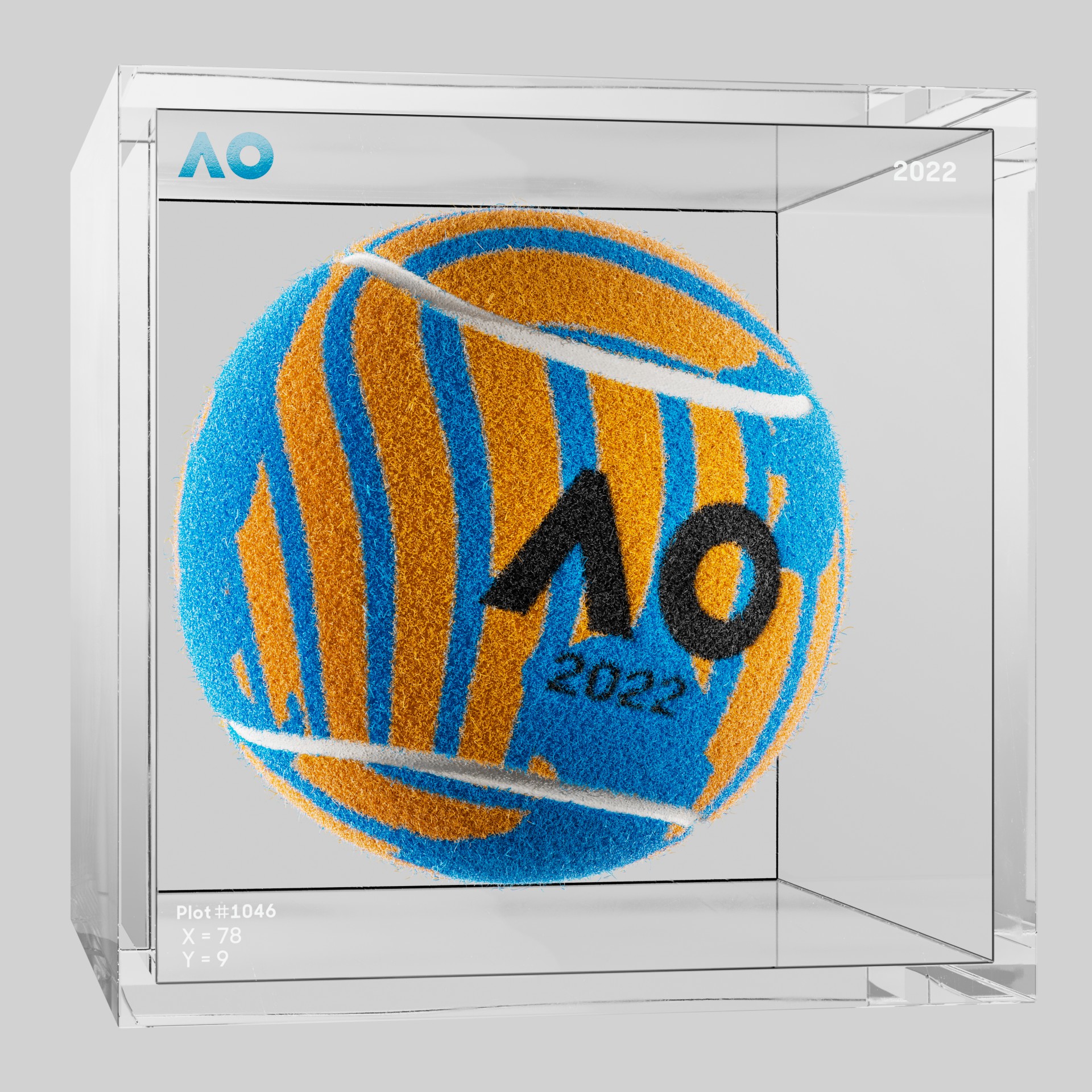 The Australian Open - The Australian Open Art Ball - AO Art Ball #1149 - NFT # 1149