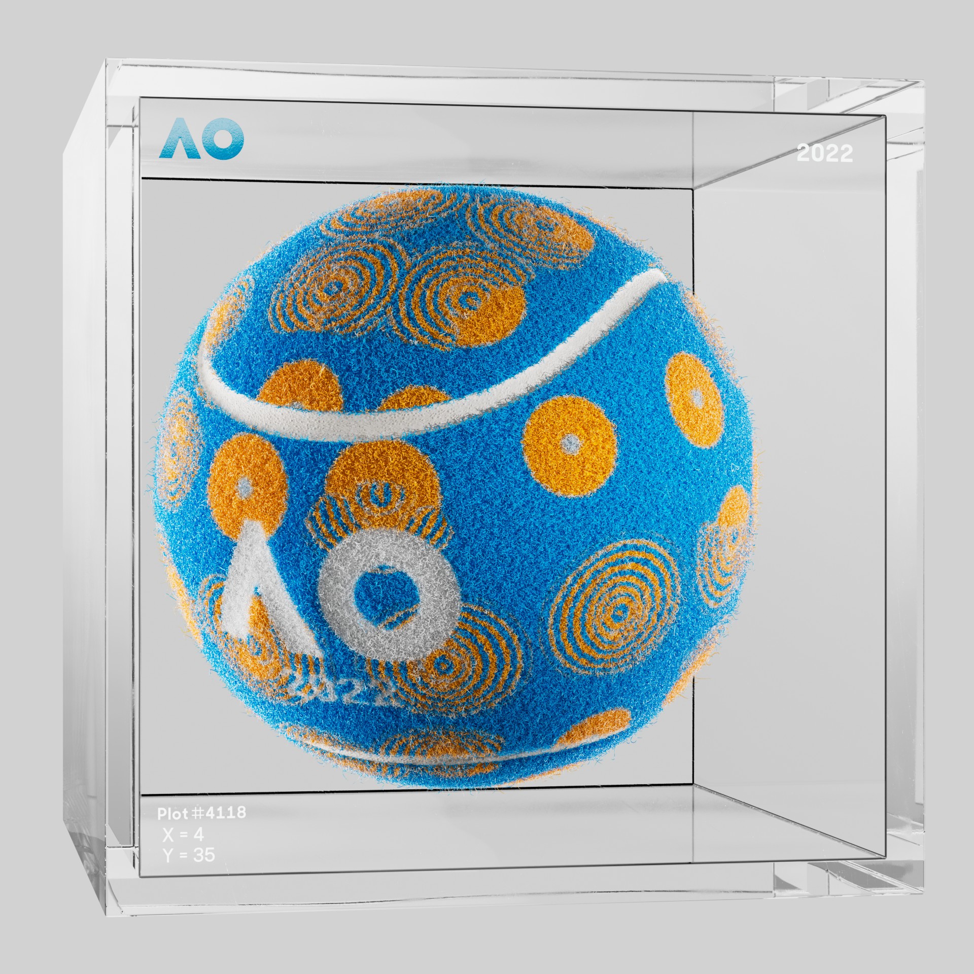 The Australian Open - The Australian Open Art Ball - AO Art Ball #1150 - NFT # 1150