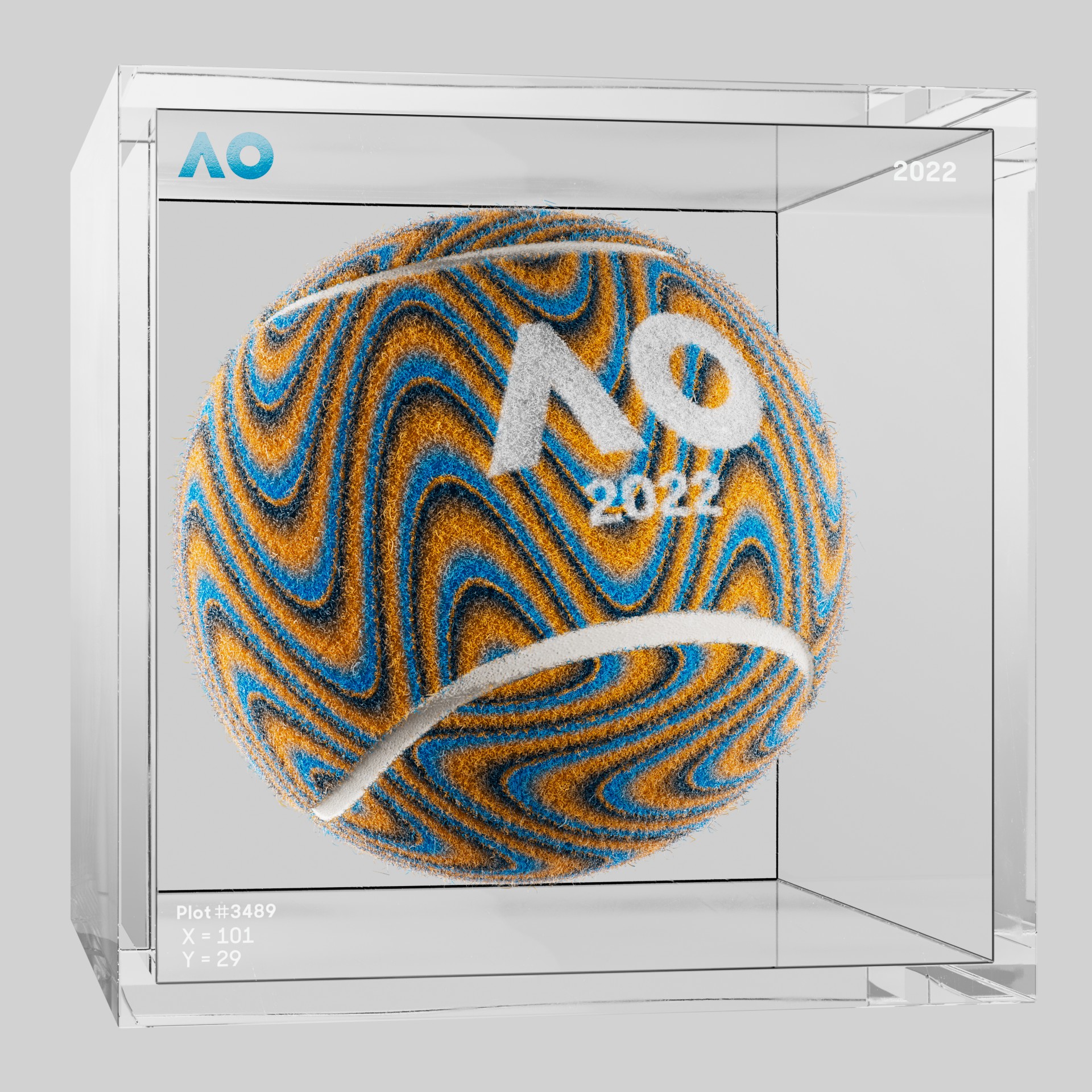 The Australian Open - The Australian Open Art Ball - AO Art Ball #1151 - NFT # 1151