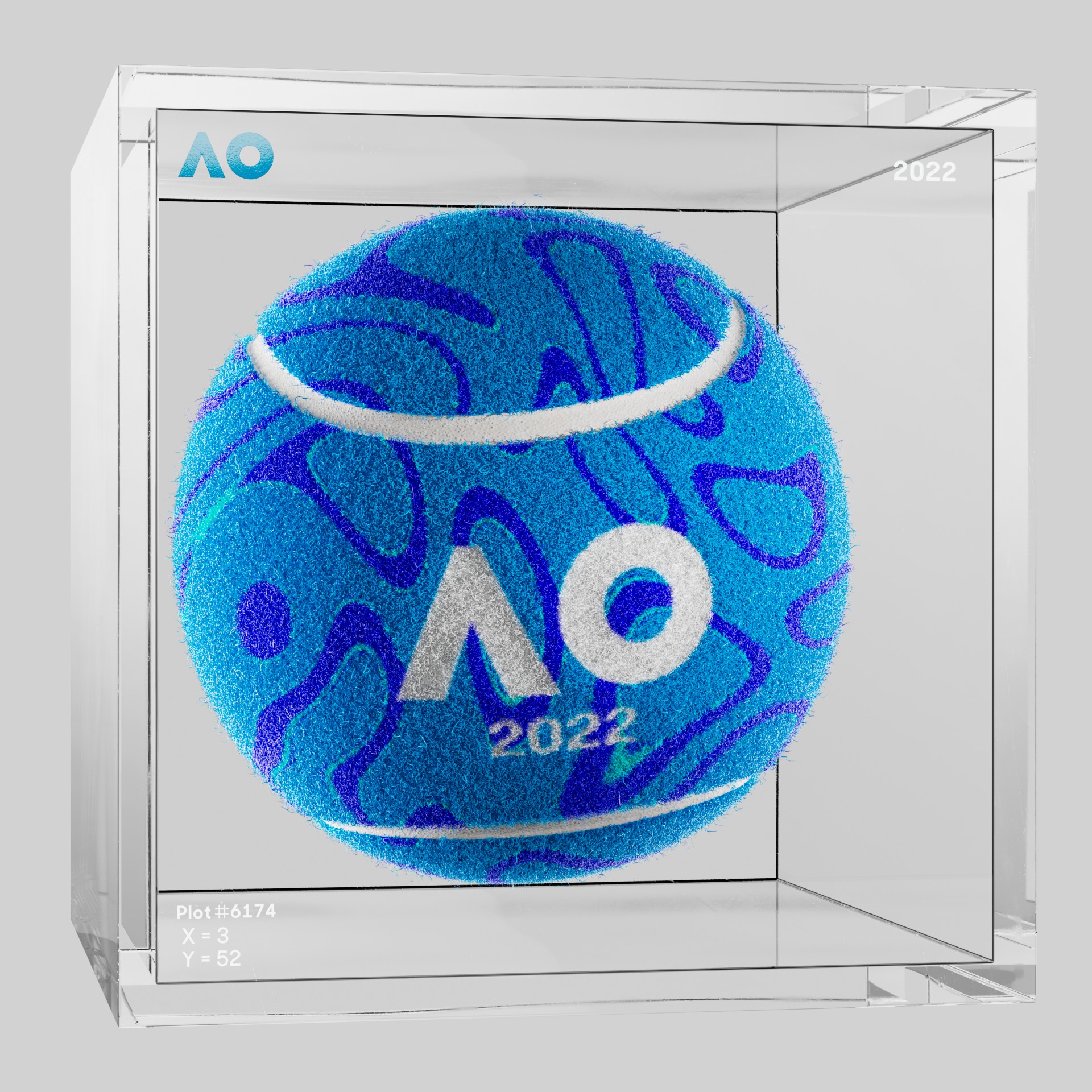 The Australian Open - The Australian Open Art Ball - AO Art Ball #1152 - NFT # 1152