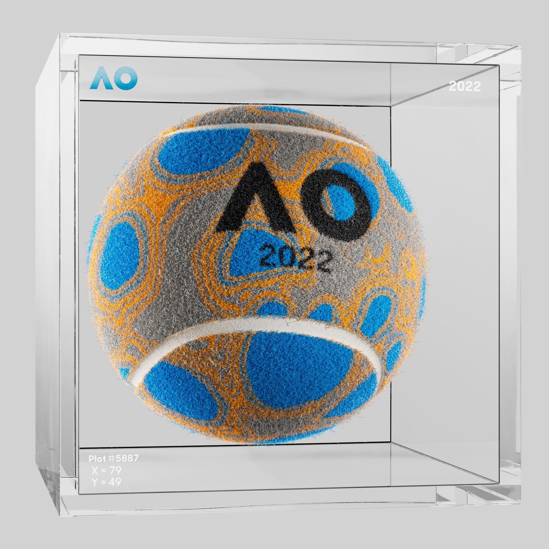 The Australian Open - The Australian Open Art Ball - AO Art Ball #1155 - NFT # 1155