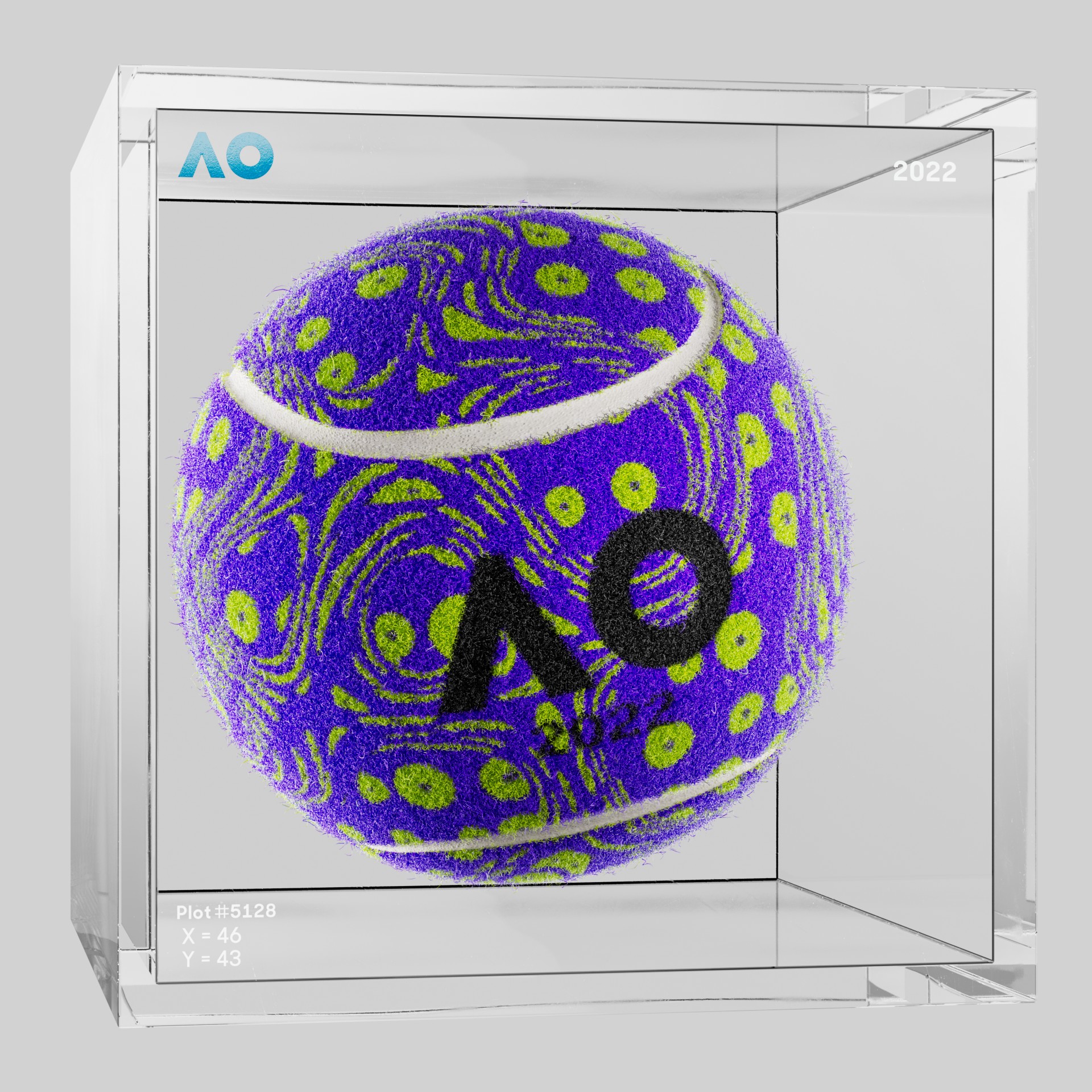 The Australian Open - The Australian Open Art Ball - AO Art Ball #1159 - NFT # 1159