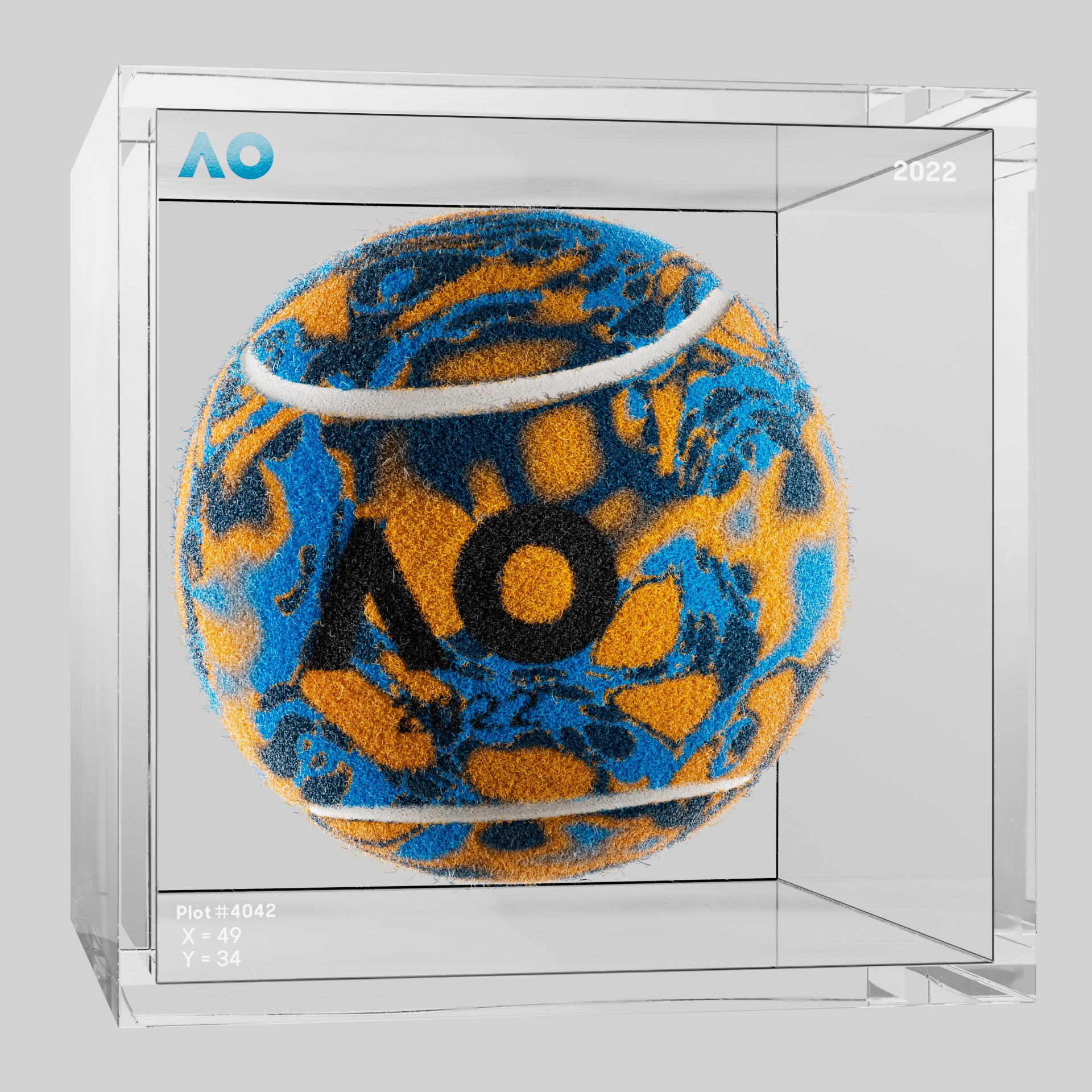 The Australian Open - The Australian Open Art Ball - AO Art Ball #116 - NFT # 116