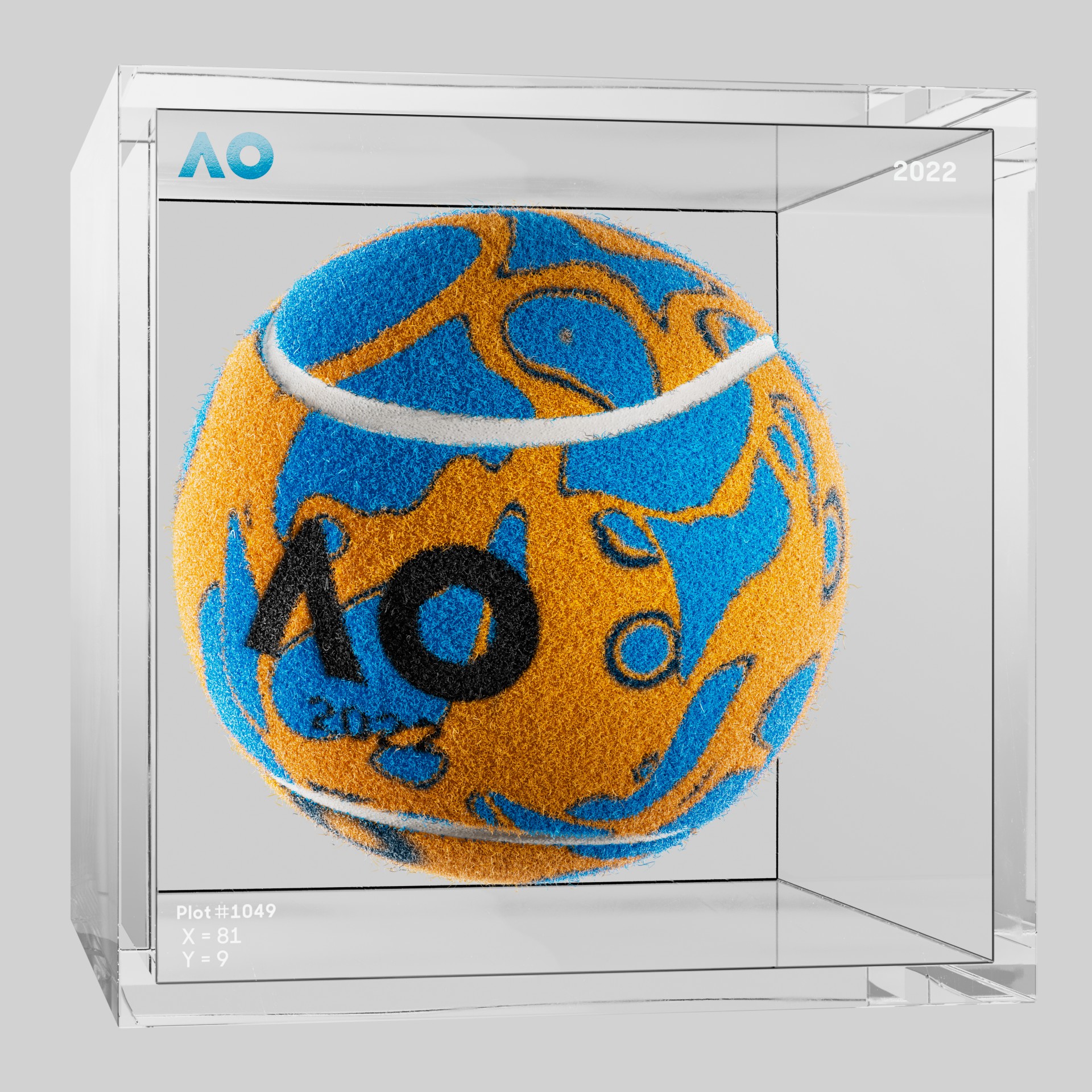 The Australian Open - The Australian Open Art Ball - AO Art Ball #1160 - NFT # 1160