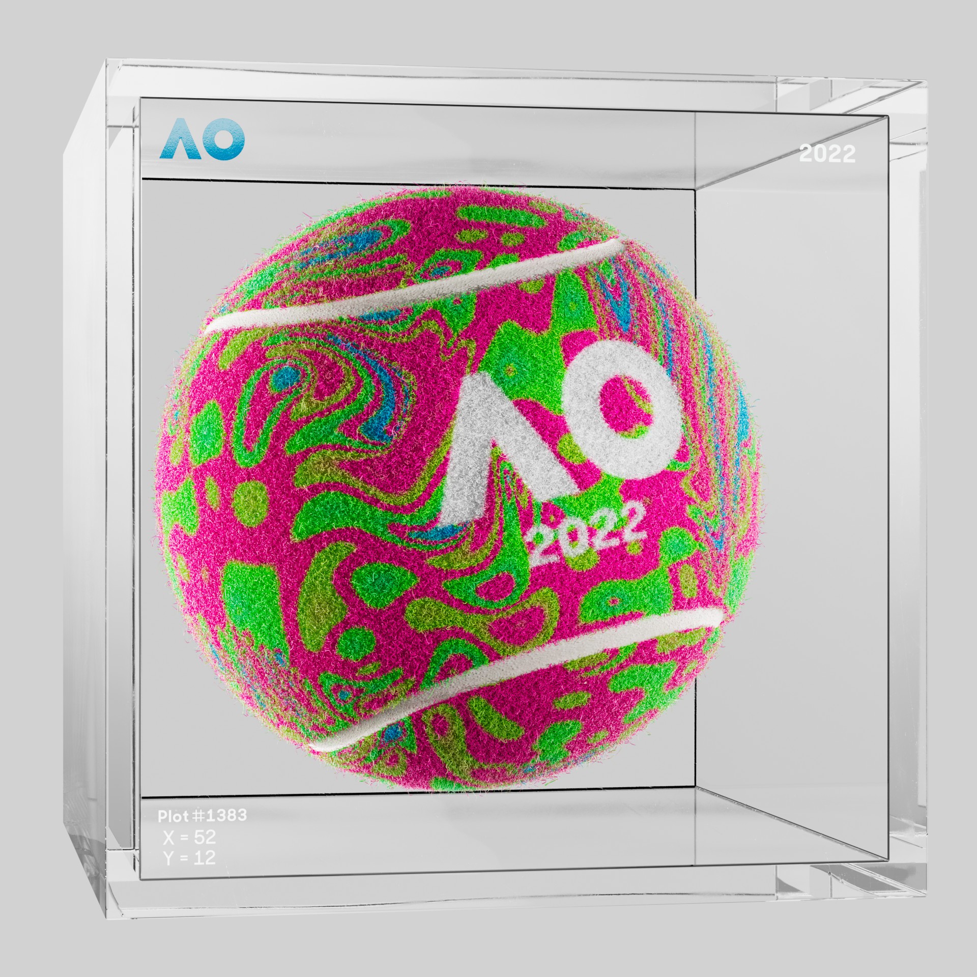 The Australian Open - The Australian Open Art Ball - AO Art Ball #1163 - NFT # 1163