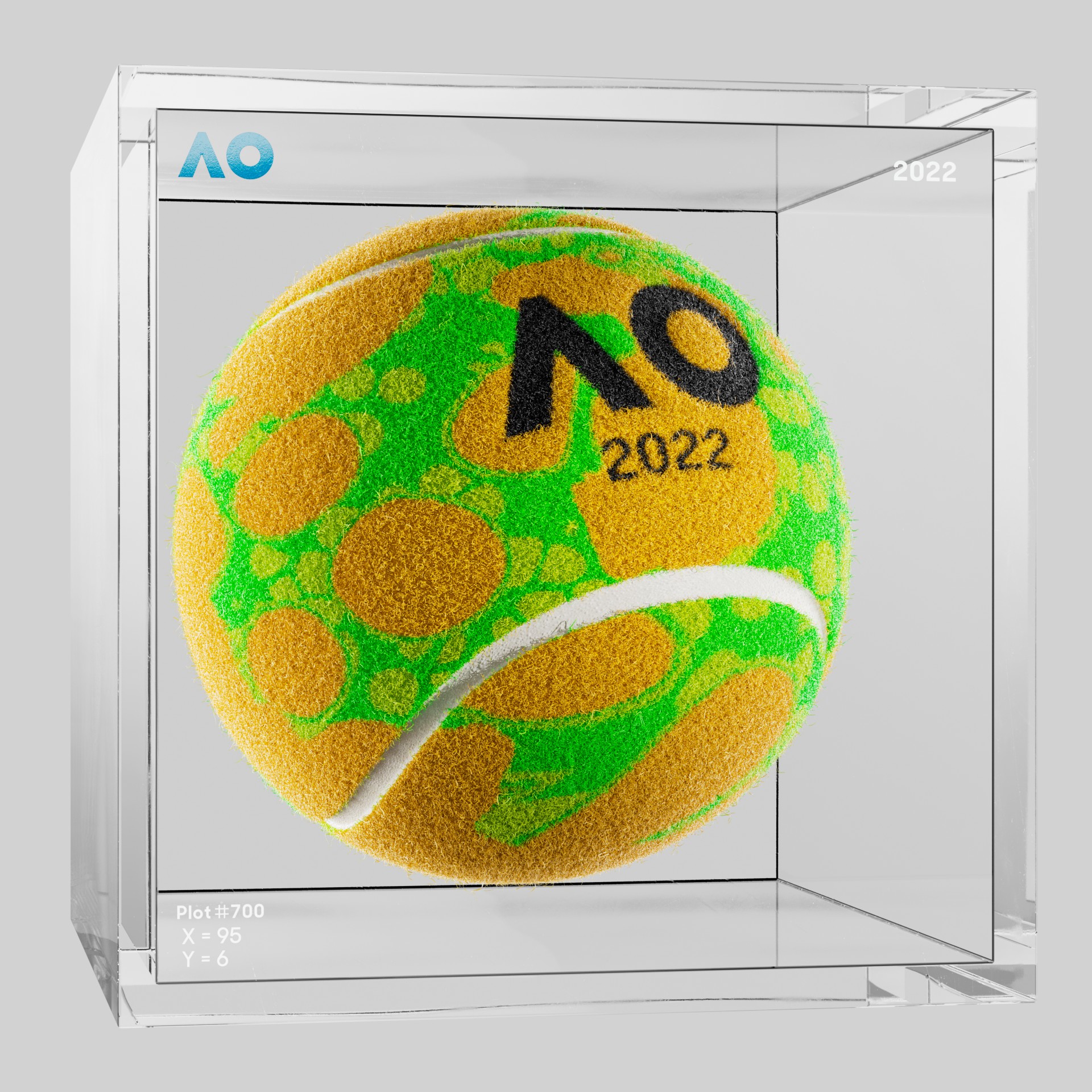 The Australian Open - The Australian Open Art Ball - AO Art Ball #1165 - NFT # 1165