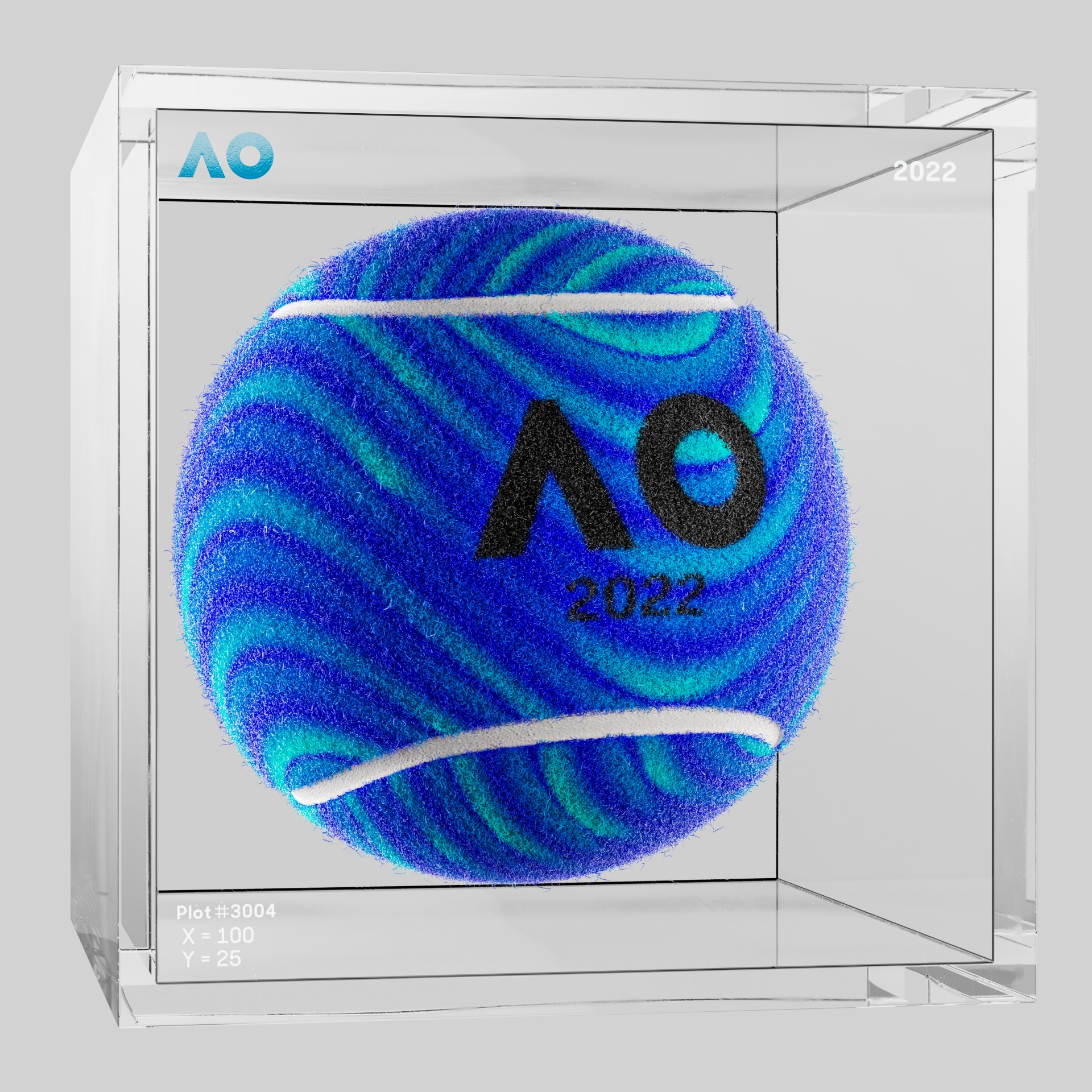 The Australian Open - The Australian Open Art Ball - AO Art Ball #1167 - NFT # 1167