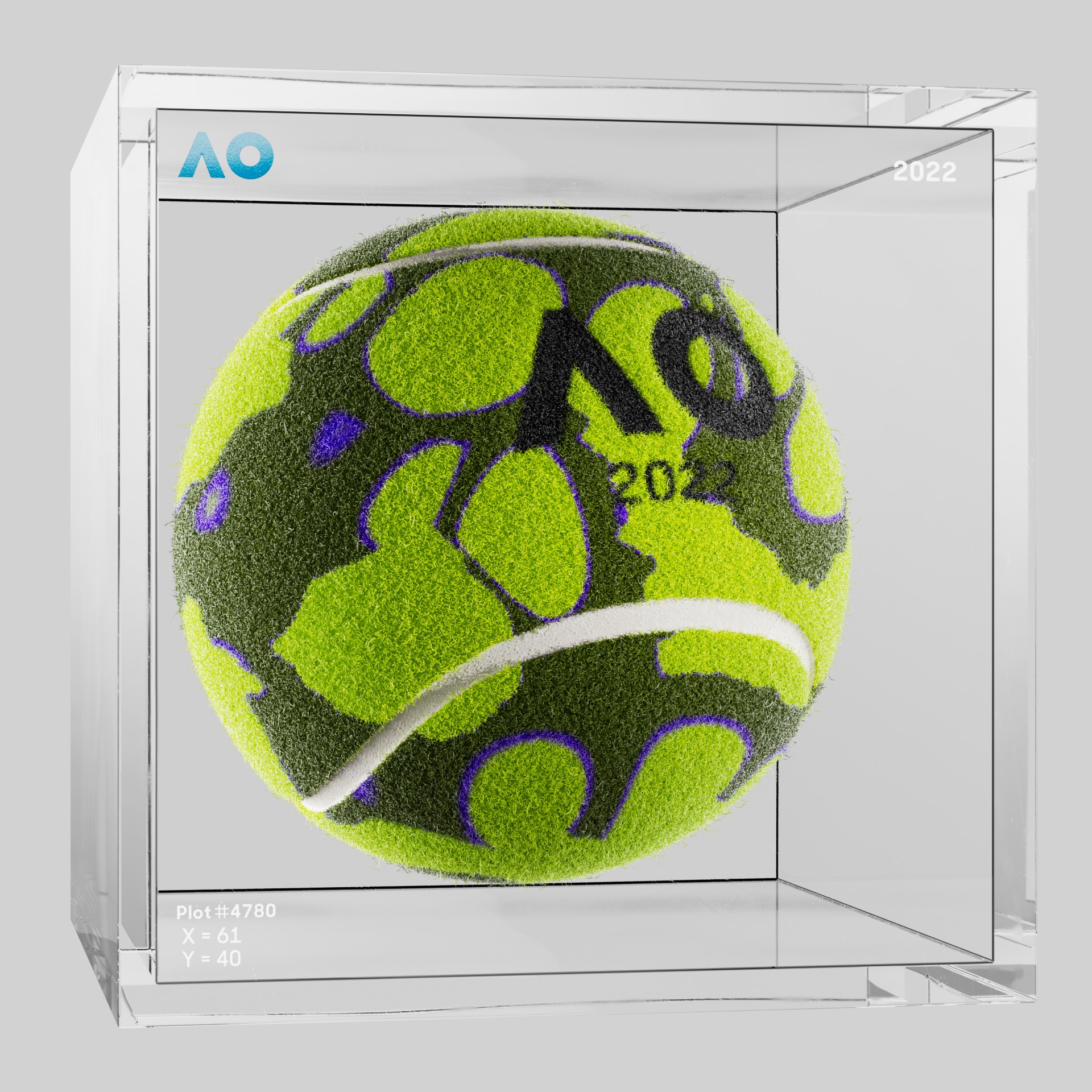 The Australian Open - The Australian Open Art Ball - AO Art Ball #1169 - NFT # 1169