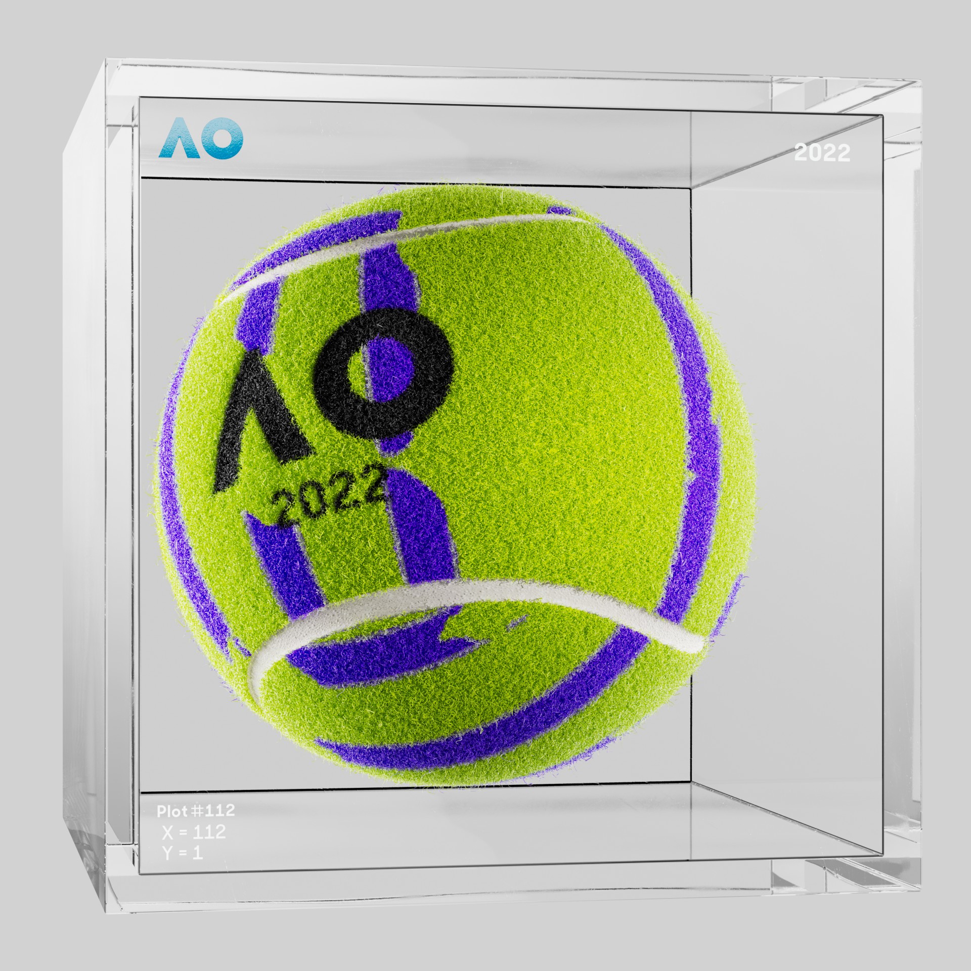 The Australian Open - The Australian Open Art Ball - AO Art Ball #117 - NFT # 117