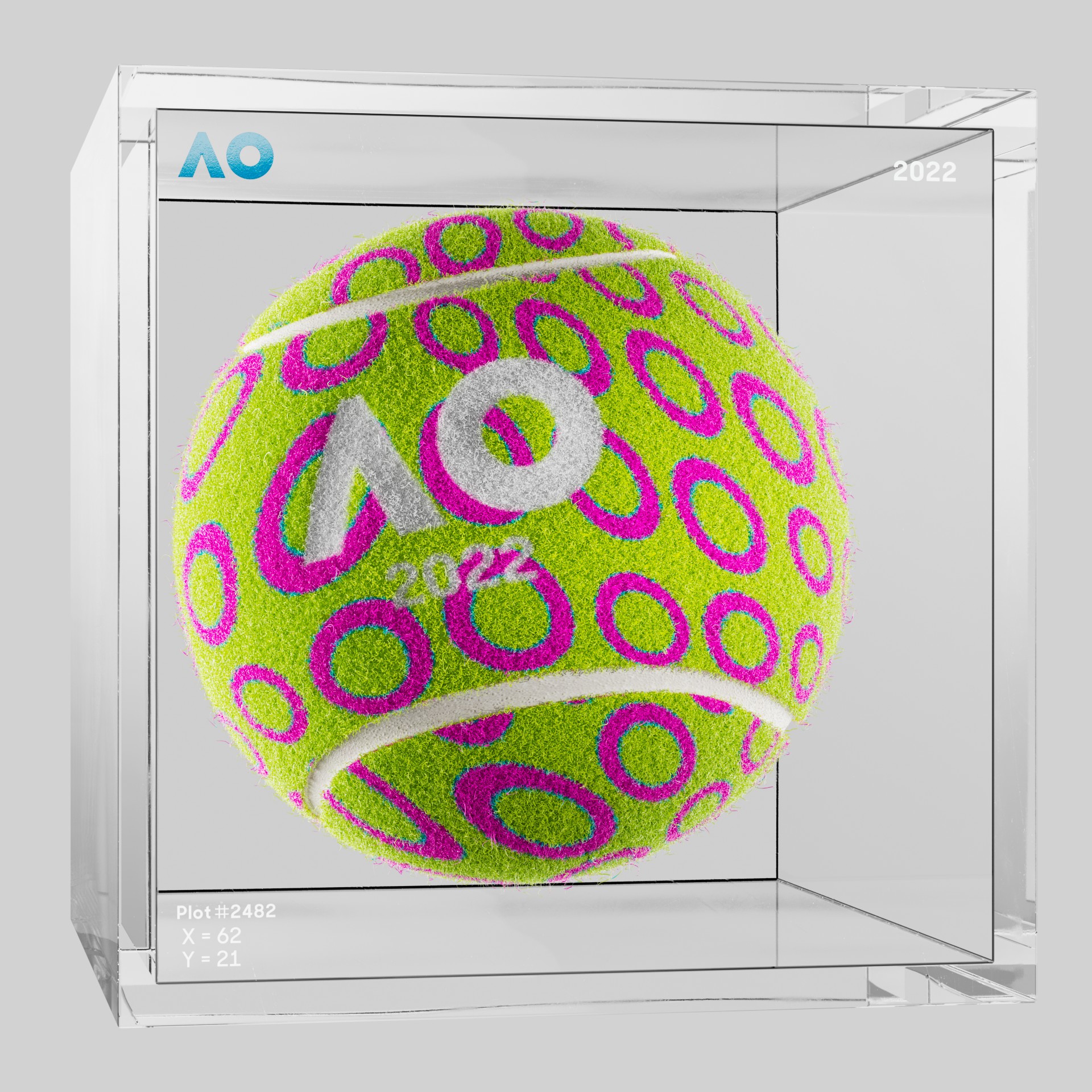 The Australian Open - The Australian Open Art Ball - AO Art Ball #1171 - NFT # 1171