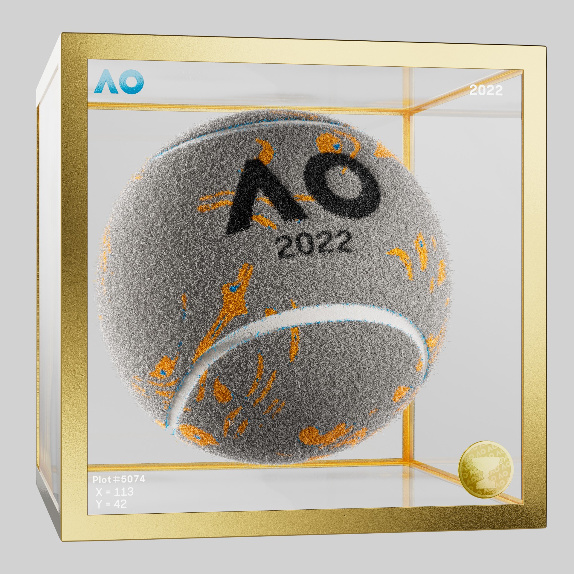 The Australian Open - The Australian Open Art Ball - AO Art Ball #1173 - NFT # 1173
