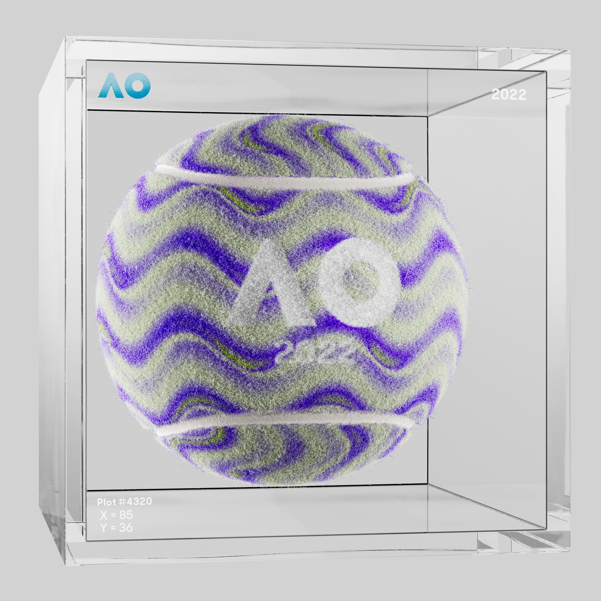 The Australian Open - The Australian Open Art Ball - AO Art Ball #1176 - NFT # 1176