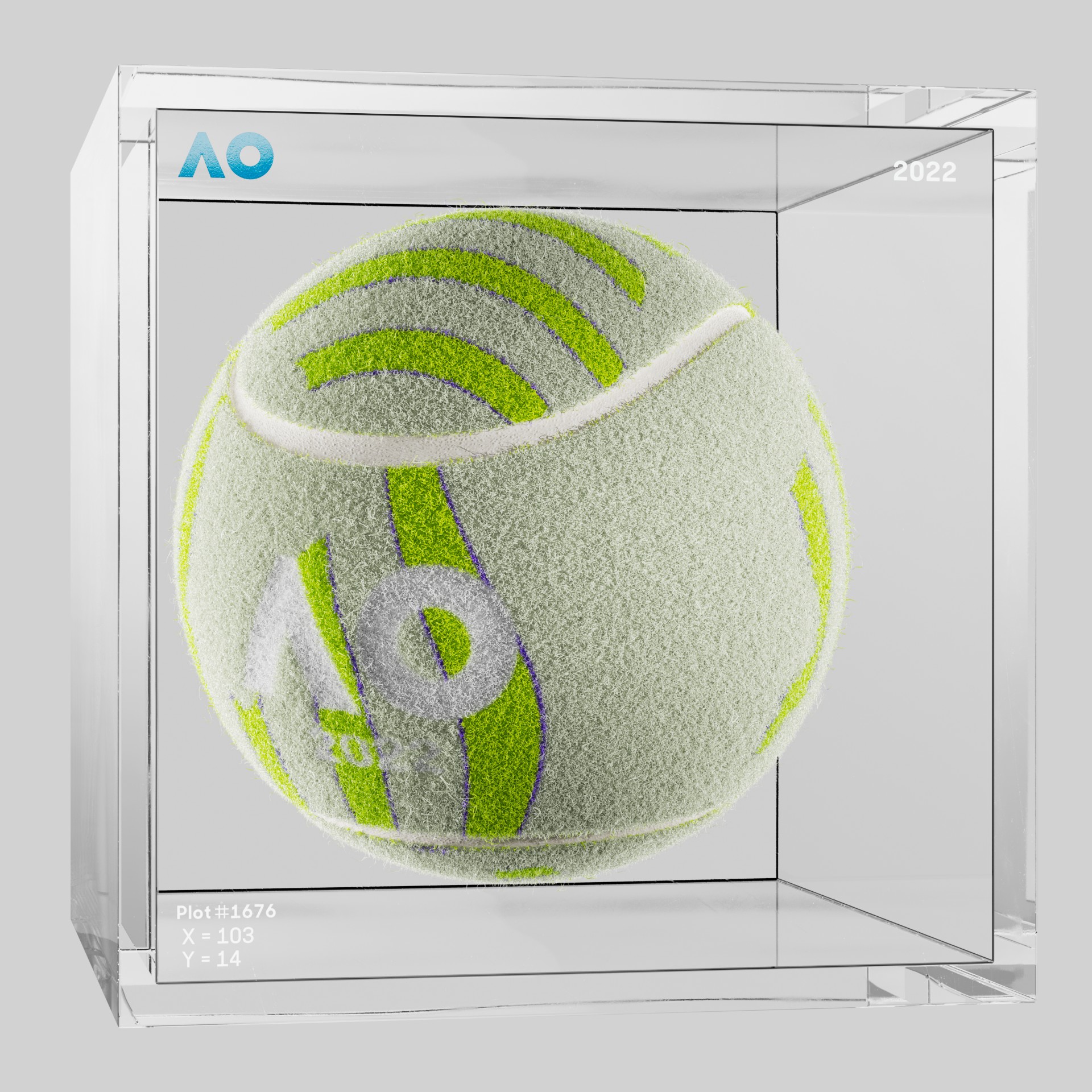 The Australian Open - The Australian Open Art Ball - AO Art Ball #1179 - NFT # 1179
