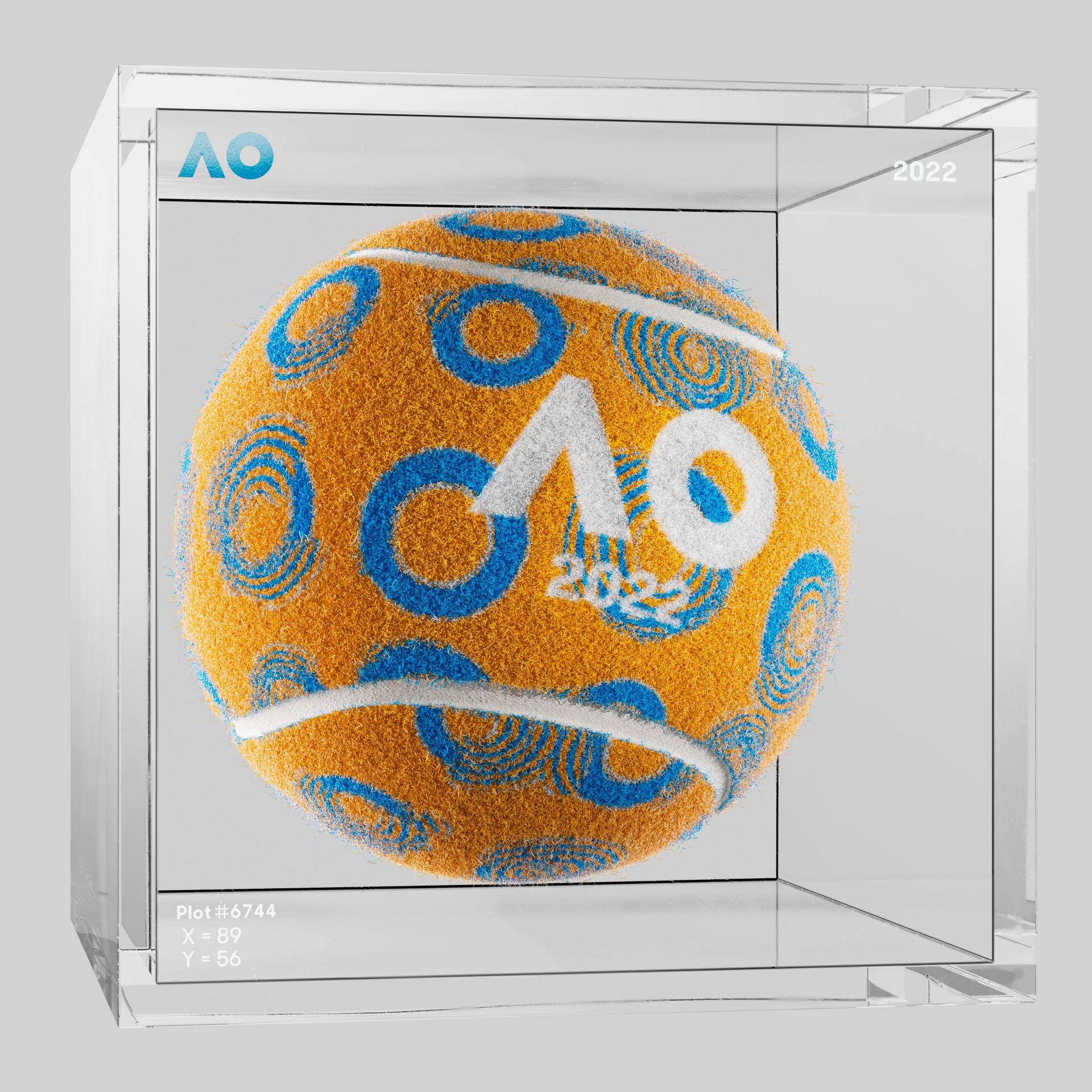 The Australian Open - The Australian Open Art Ball - AO Art Ball #1183 - NFT # 1183