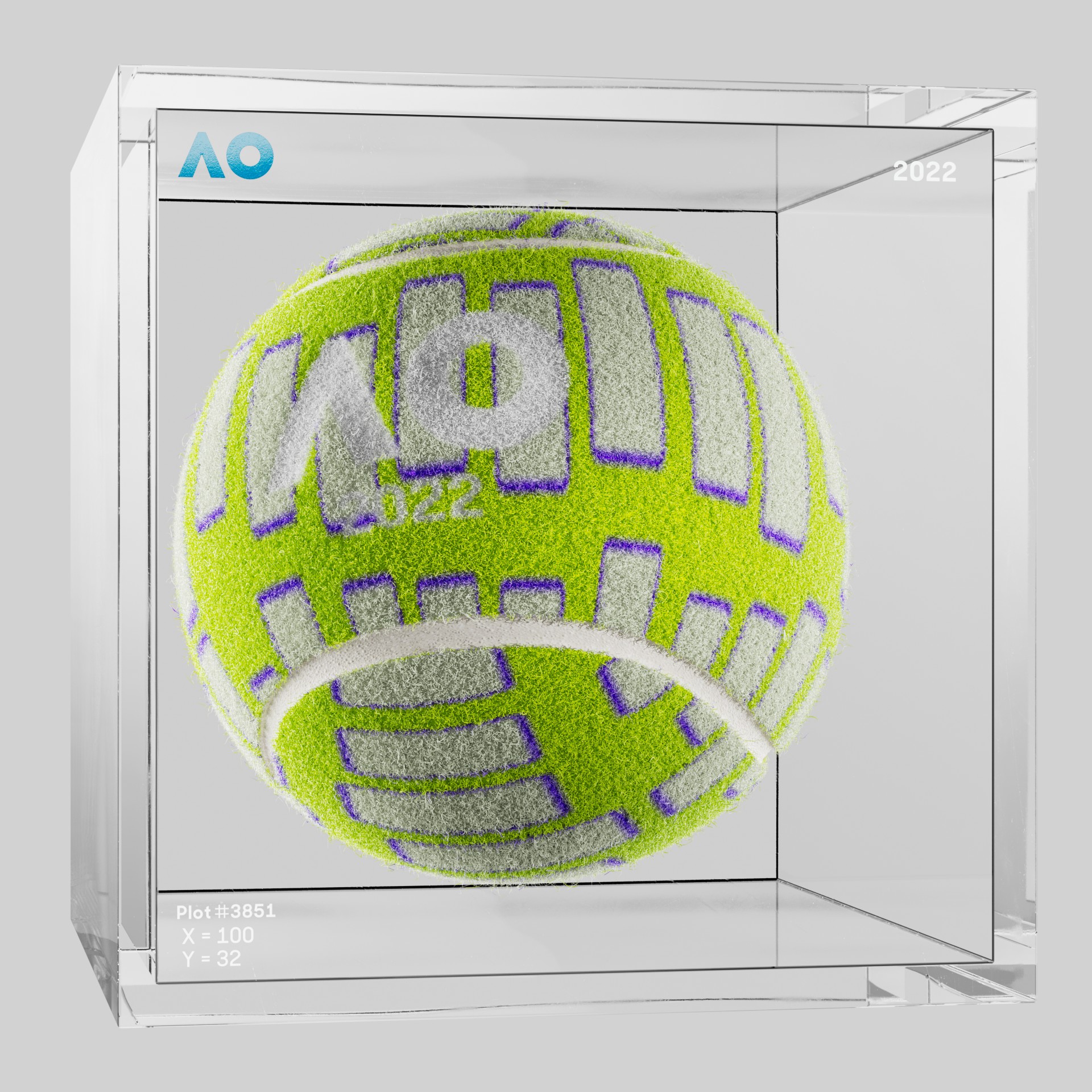 The Australian Open - The Australian Open Art Ball - AO Art Ball #1188 - NFT # 1188