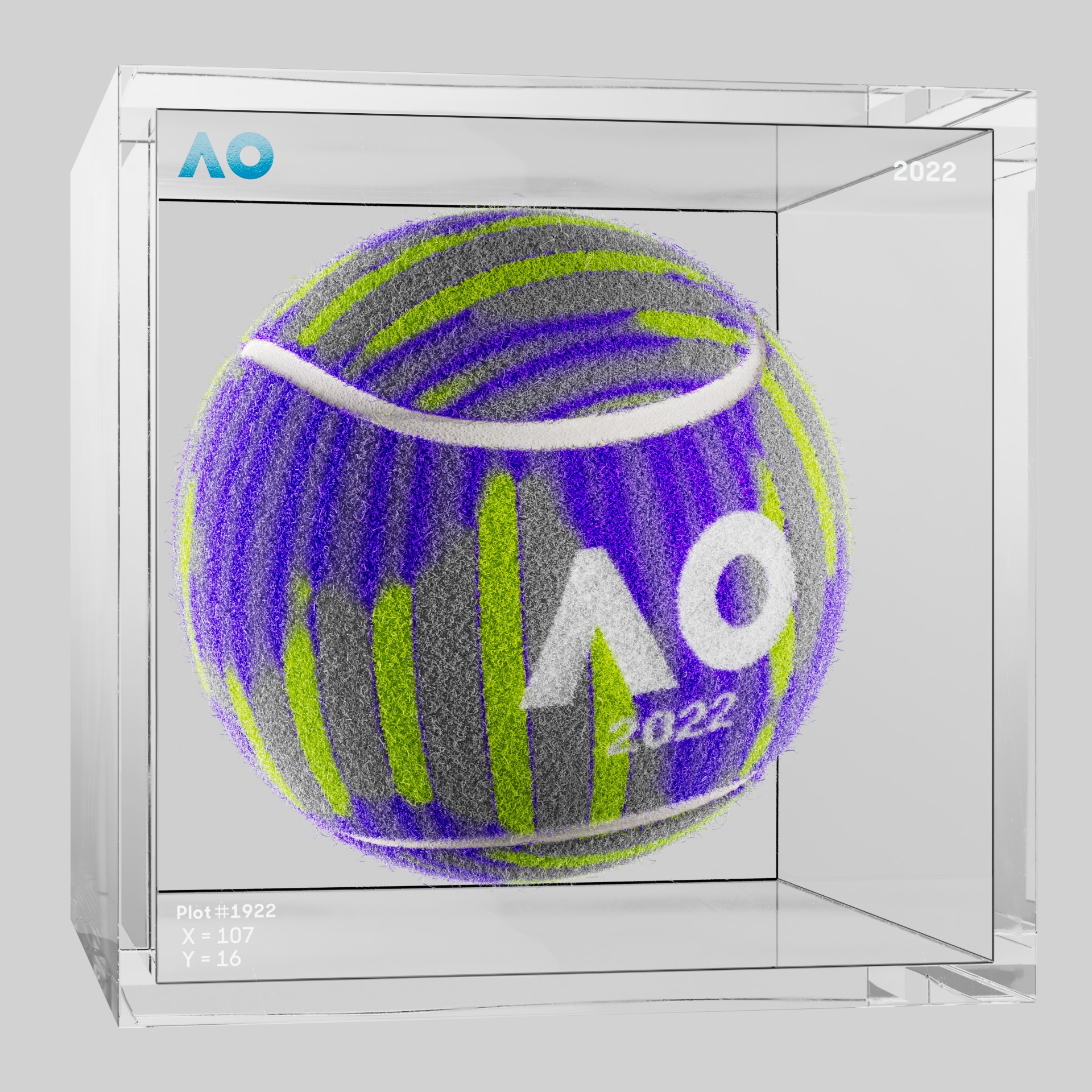 The Australian Open - The Australian Open Art Ball - AO Art Ball #1189 - NFT # 1189
